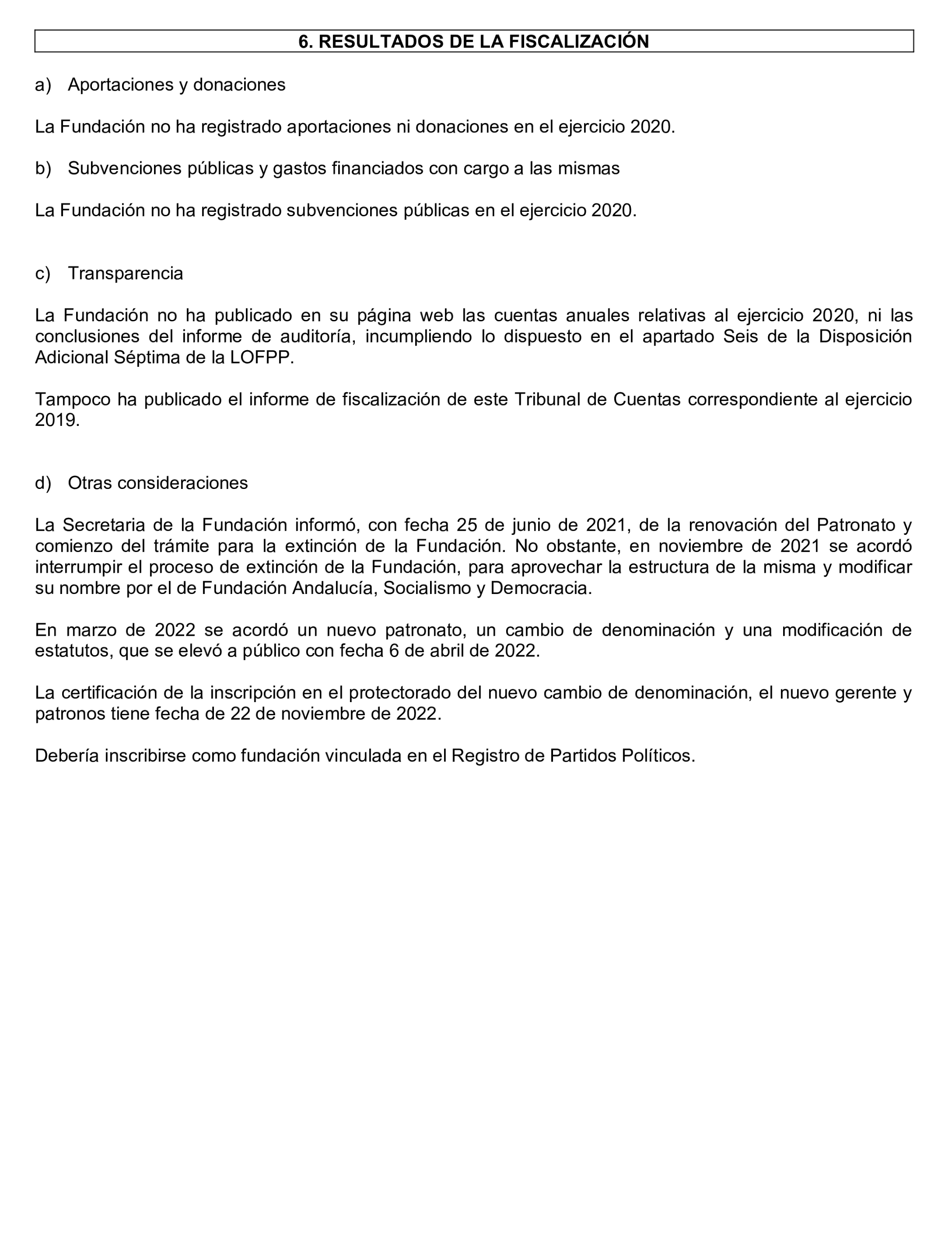 Imagen del artículo Resolución de 24 de septiembre de 2024, aprobada por la Comisión Mixta para las Relaciones con el Tribunal de Cuentas, en relación con el Informe de fiscalización de las aportaciones percibidas por las fundaciones y demás entidades vinculadas o dependientes de los partidos políticos y de los gastos de programas y actividades de estas financiados con cargo a subvenciones públicas, ejercicio 2020.