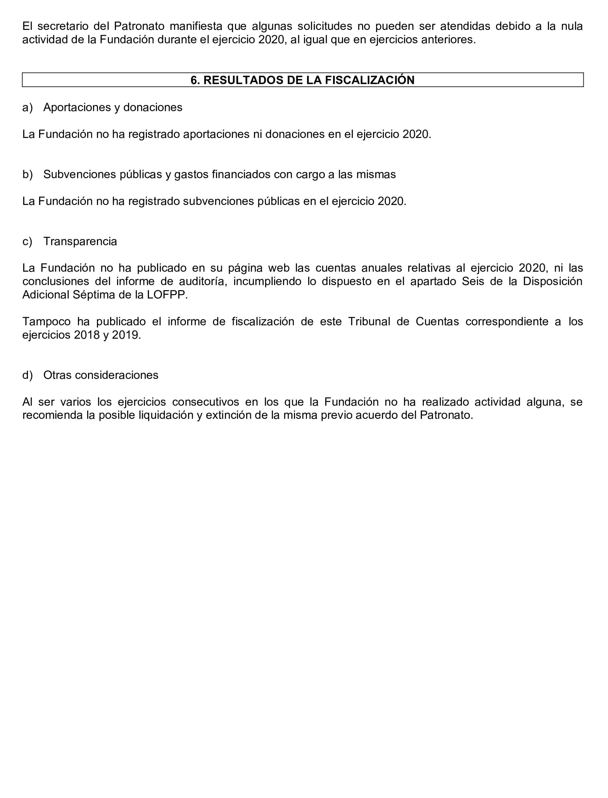 Imagen del artículo Resolución de 24 de septiembre de 2024, aprobada por la Comisión Mixta para las Relaciones con el Tribunal de Cuentas, en relación con el Informe de fiscalización de las aportaciones percibidas por las fundaciones y demás entidades vinculadas o dependientes de los partidos políticos y de los gastos de programas y actividades de estas financiados con cargo a subvenciones públicas, ejercicio 2020.