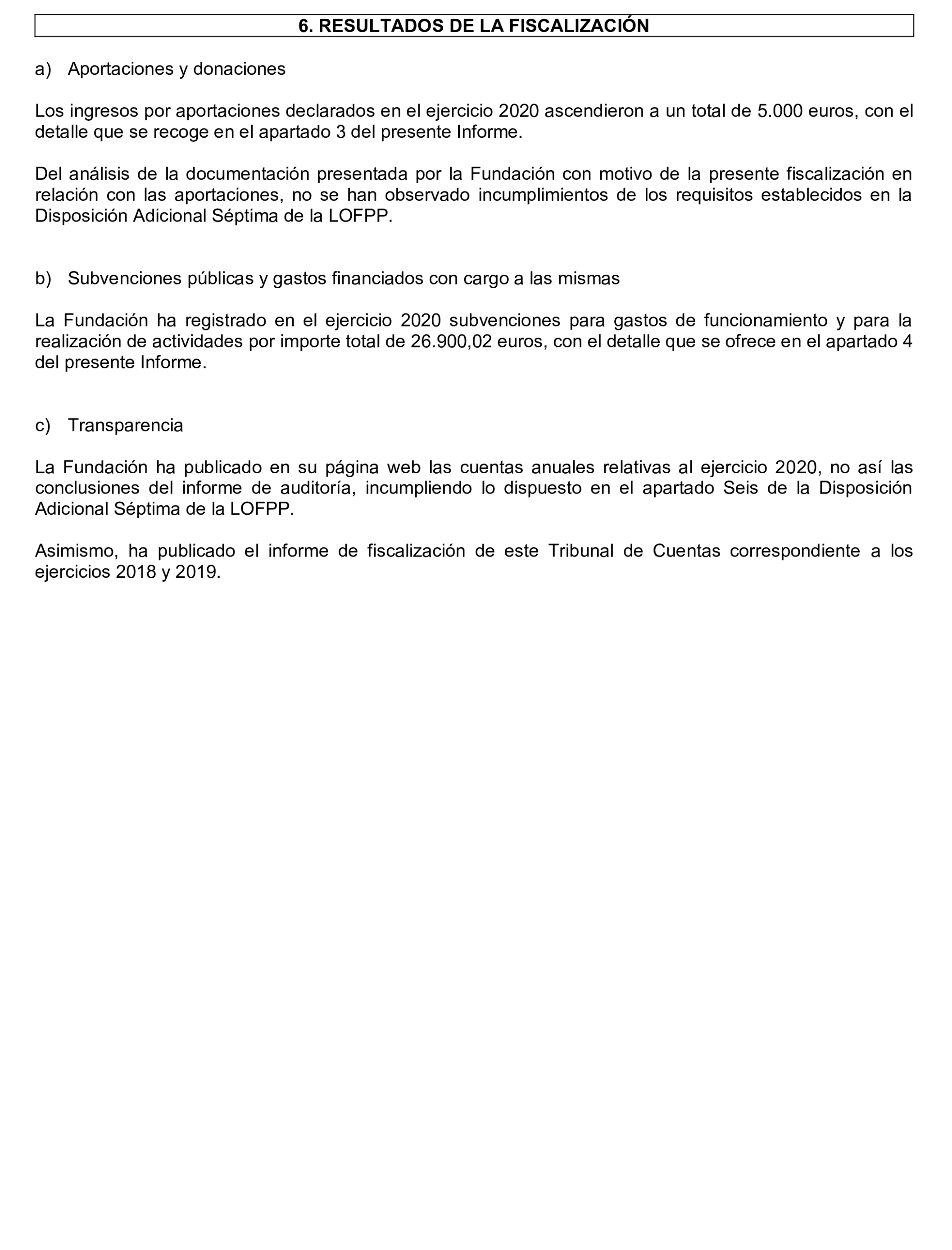 Imagen del artículo Resolución de 24 de septiembre de 2024, aprobada por la Comisión Mixta para las Relaciones con el Tribunal de Cuentas, en relación con el Informe de fiscalización de las aportaciones percibidas por las fundaciones y demás entidades vinculadas o dependientes de los partidos políticos y de los gastos de programas y actividades de estas financiados con cargo a subvenciones públicas, ejercicio 2020.
