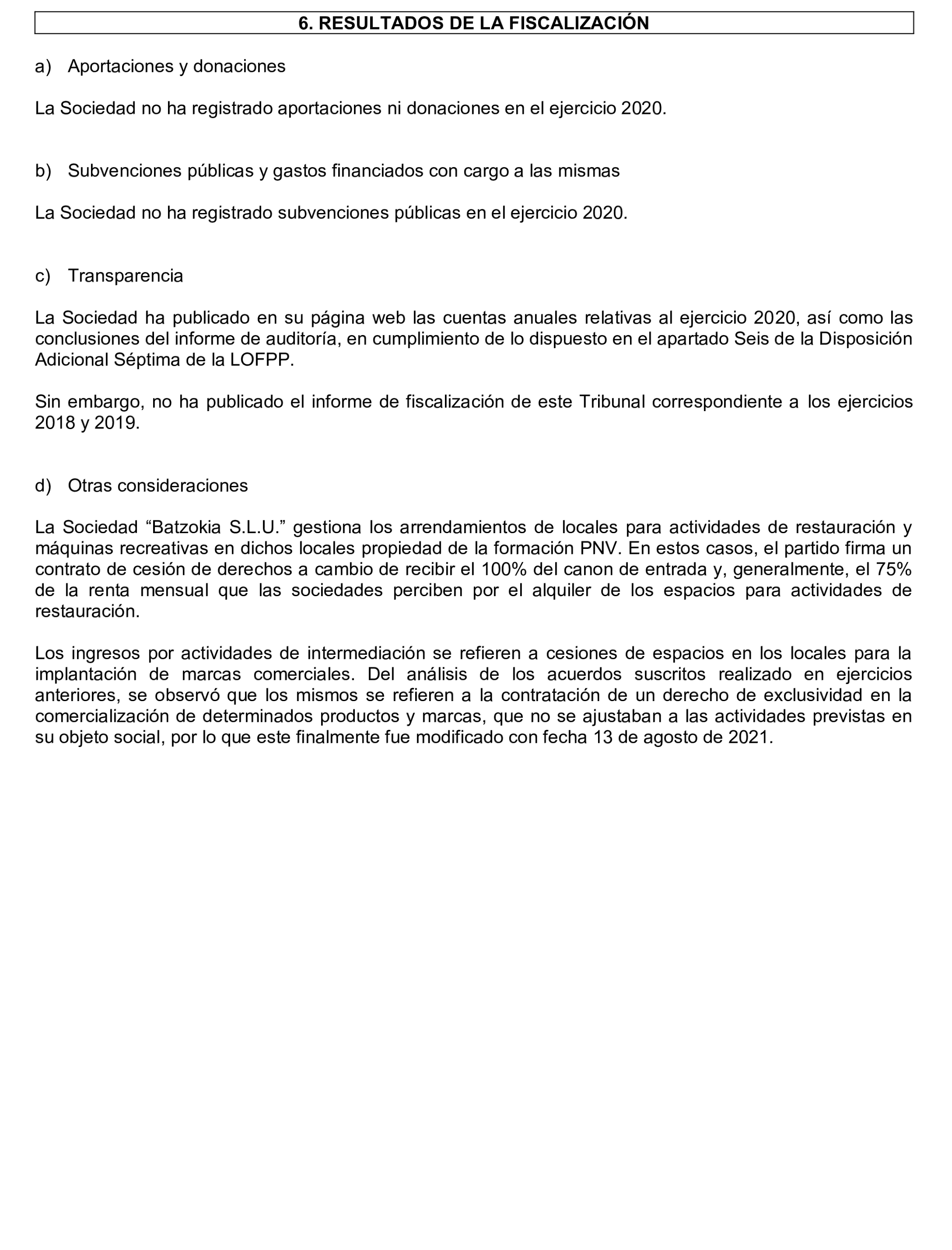 Imagen del artículo Resolución de 24 de septiembre de 2024, aprobada por la Comisión Mixta para las Relaciones con el Tribunal de Cuentas, en relación con el Informe de fiscalización de las aportaciones percibidas por las fundaciones y demás entidades vinculadas o dependientes de los partidos políticos y de los gastos de programas y actividades de estas financiados con cargo a subvenciones públicas, ejercicio 2020.