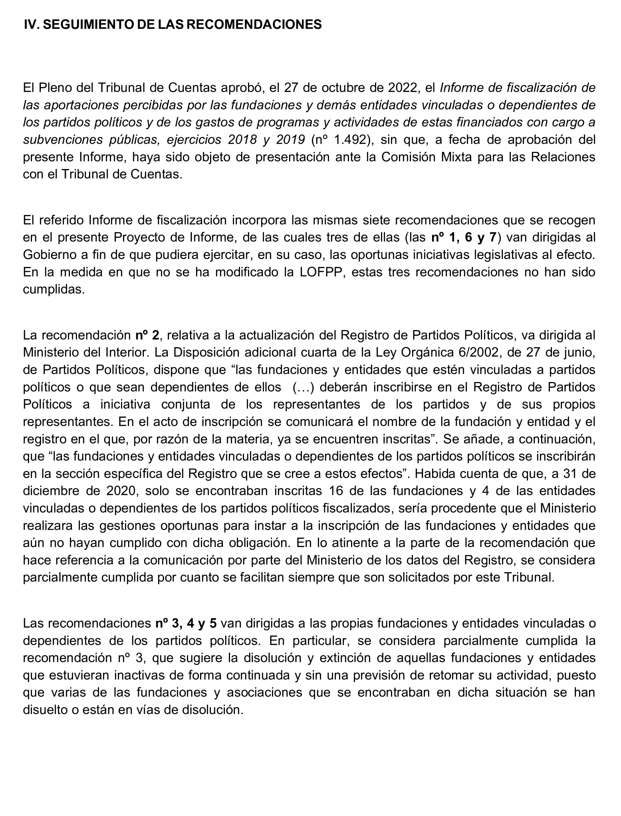 Imagen del artículo Resolución de 24 de septiembre de 2024, aprobada por la Comisión Mixta para las Relaciones con el Tribunal de Cuentas, en relación con el Informe de fiscalización de las aportaciones percibidas por las fundaciones y demás entidades vinculadas o dependientes de los partidos políticos y de los gastos de programas y actividades de estas financiados con cargo a subvenciones públicas, ejercicio 2020.