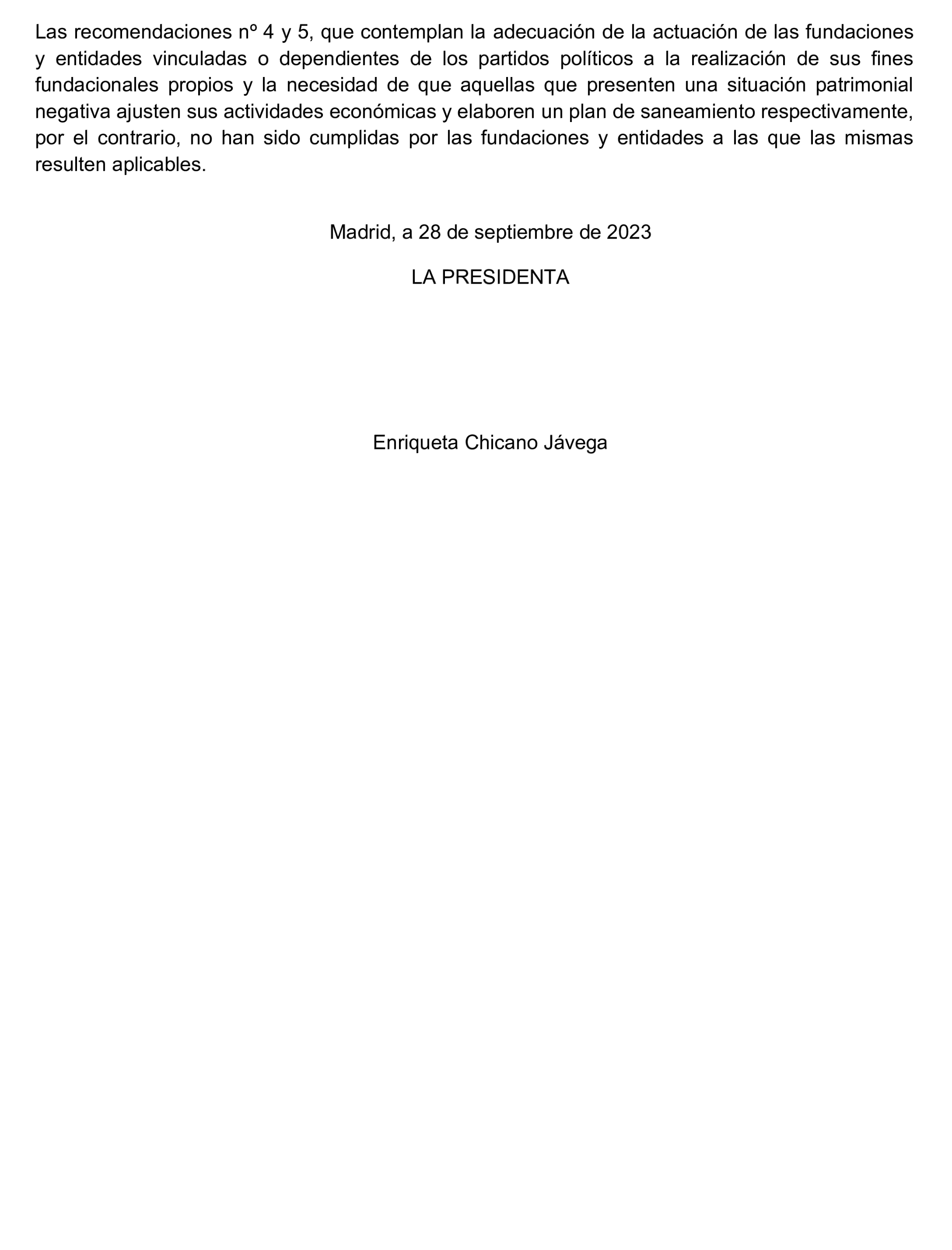 Imagen del artículo Resolución de 24 de septiembre de 2024, aprobada por la Comisión Mixta para las Relaciones con el Tribunal de Cuentas, en relación con el Informe de fiscalización de las aportaciones percibidas por las fundaciones y demás entidades vinculadas o dependientes de los partidos políticos y de los gastos de programas y actividades de estas financiados con cargo a subvenciones públicas, ejercicio 2020.