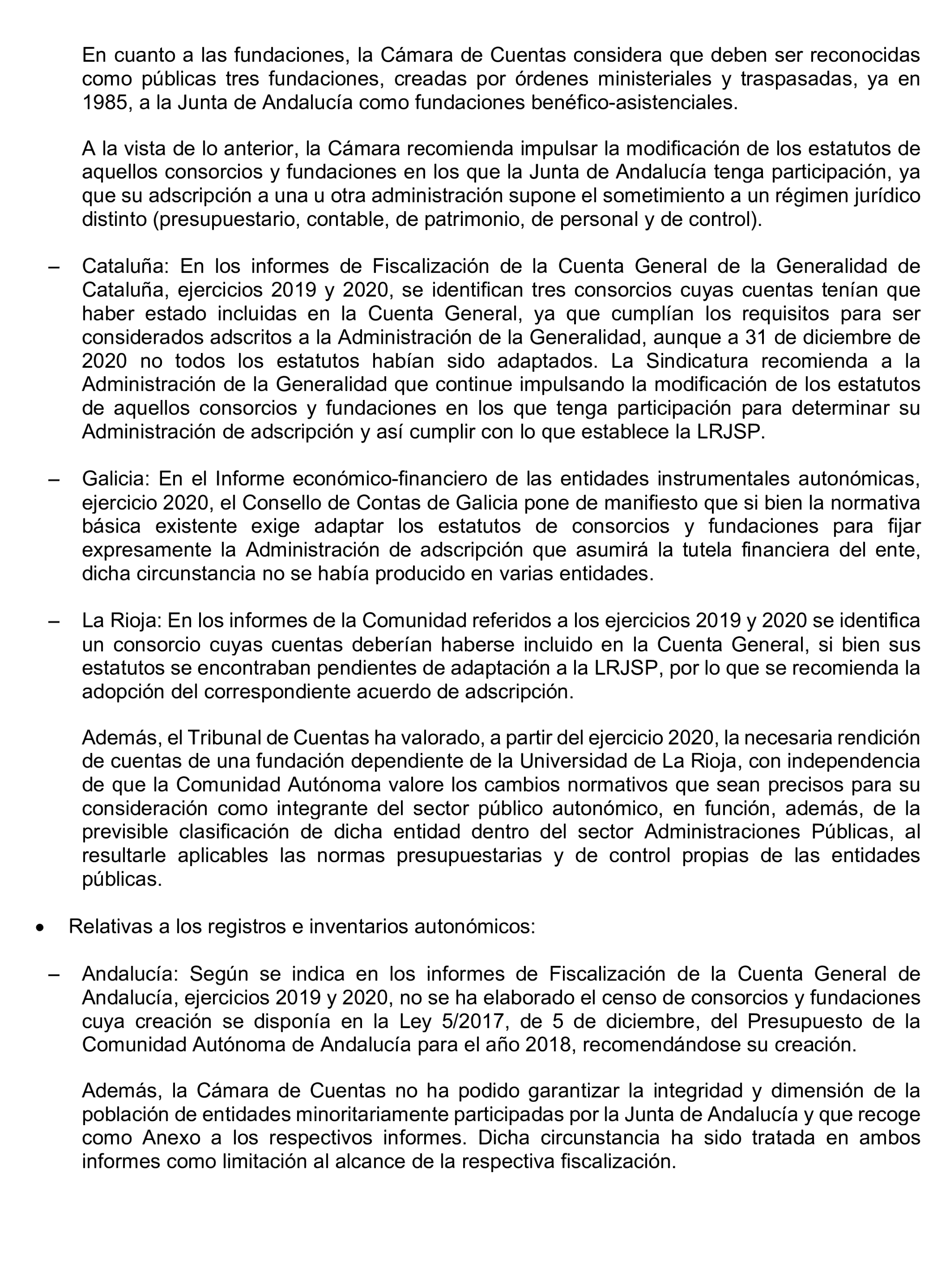 Imagen del artículo Resolución de 24 de septiembre de 2024, aprobada por la Comisión Mixta para las Relaciones con el Tribunal de Cuentas, en relación con el Informe de fiscalización del sector público autonómico, ejercicios 2019 y 2020.