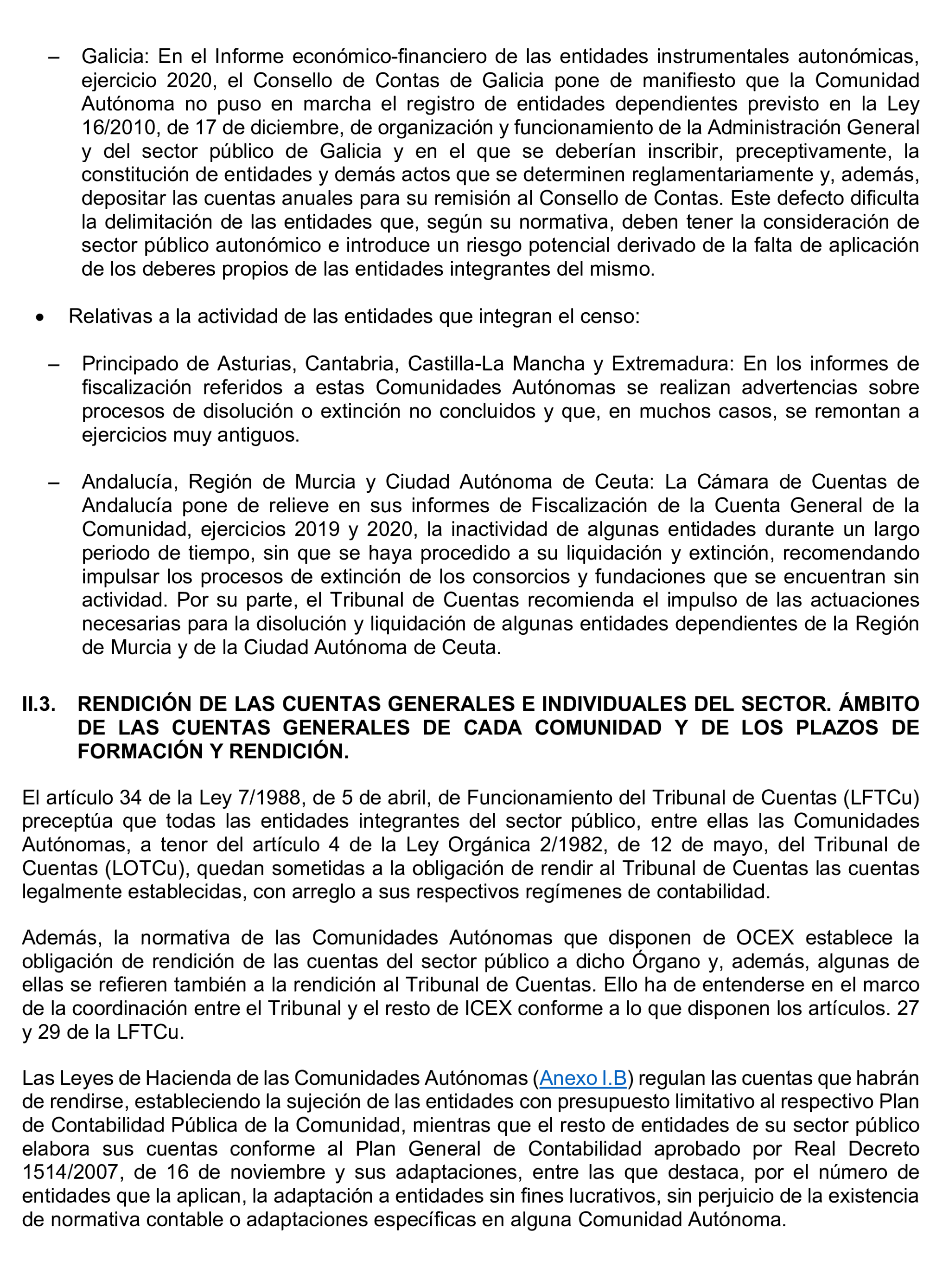 Imagen del artículo Resolución de 24 de septiembre de 2024, aprobada por la Comisión Mixta para las Relaciones con el Tribunal de Cuentas, en relación con el Informe de fiscalización del sector público autonómico, ejercicios 2019 y 2020.
