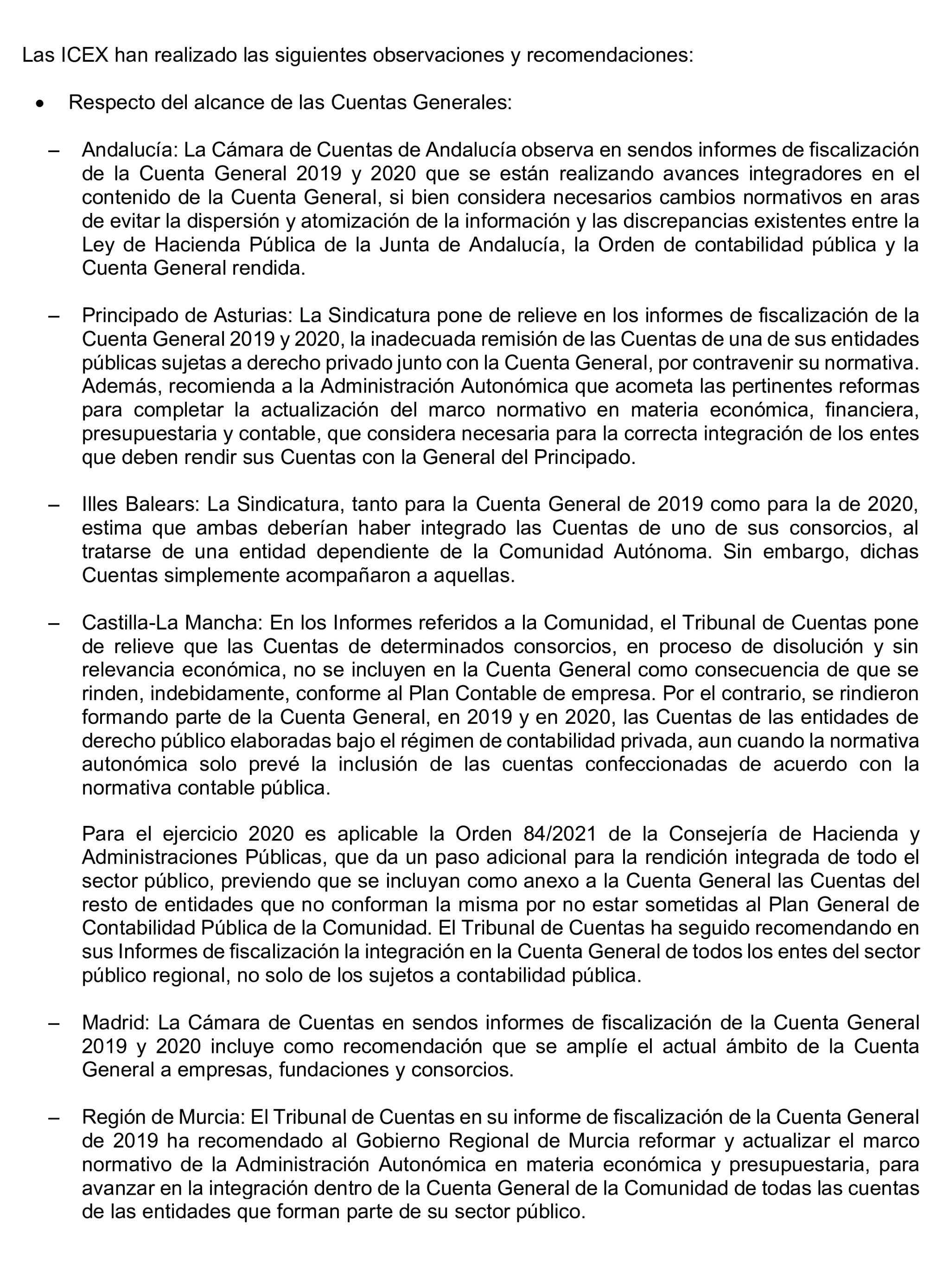 Imagen del artículo Resolución de 24 de septiembre de 2024, aprobada por la Comisión Mixta para las Relaciones con el Tribunal de Cuentas, en relación con el Informe de fiscalización del sector público autonómico, ejercicios 2019 y 2020.