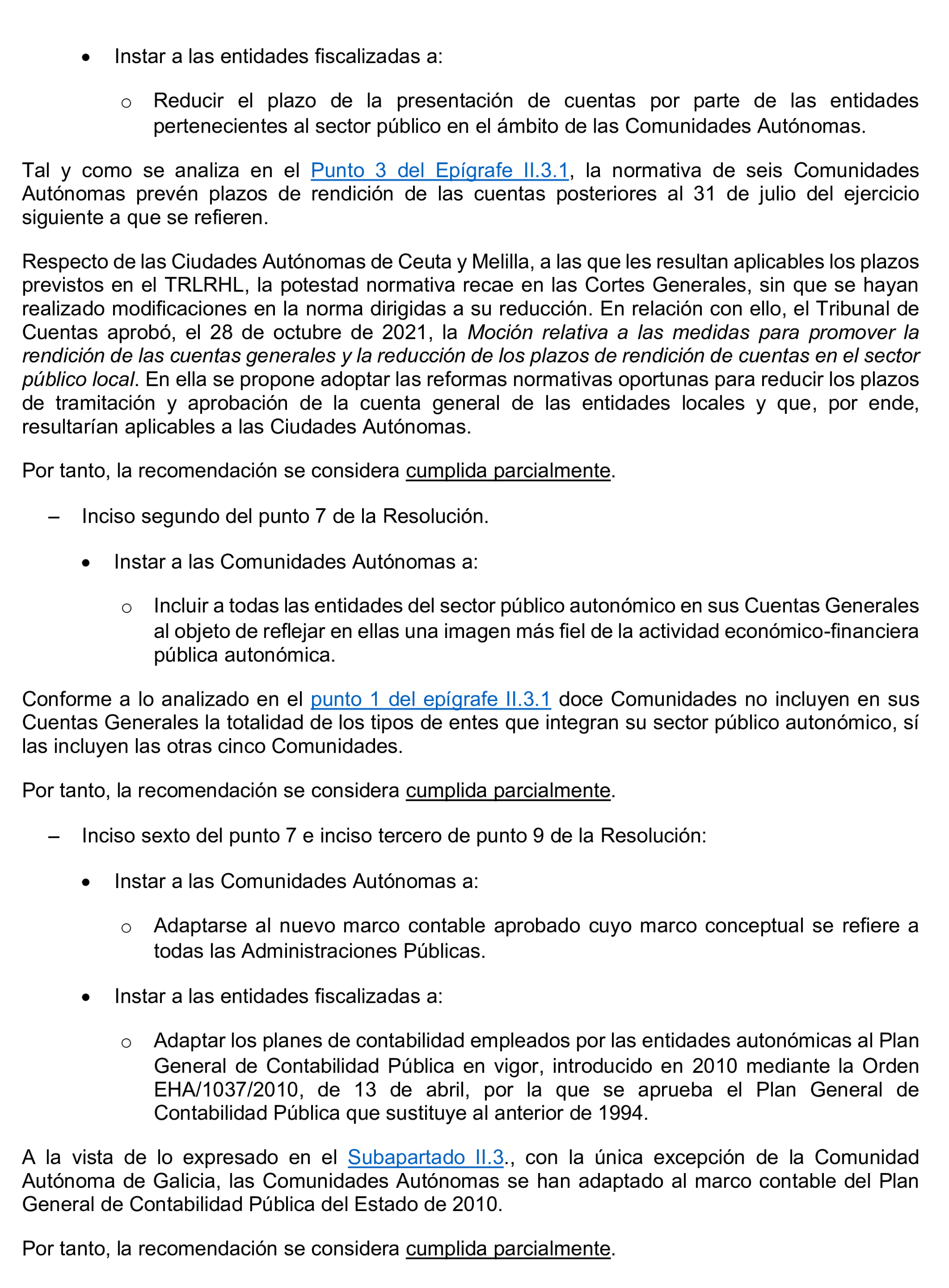 Imagen del artículo Resolución de 24 de septiembre de 2024, aprobada por la Comisión Mixta para las Relaciones con el Tribunal de Cuentas, en relación con el Informe de fiscalización del sector público autonómico, ejercicios 2019 y 2020.