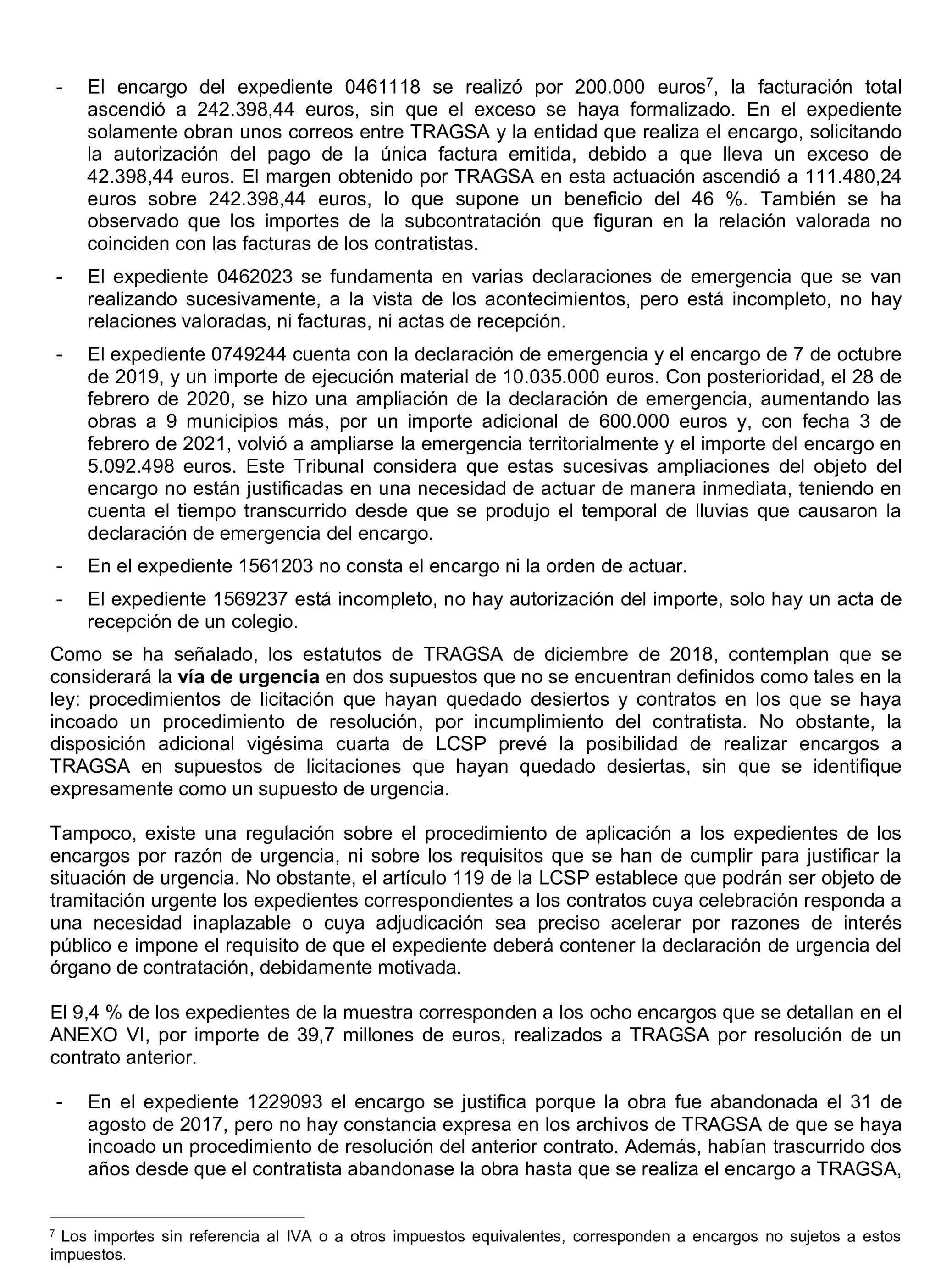 Imagen del artículo Resolución de 22 de octubre de 2024, aprobada por la Comisión Mixta para las Relaciones con el Tribunal de Cuentas, en relación con el Informe de fiscalización de la actividad de la Empresa de Transformación Agraria, SA, S.M.E., M.P. (TRAGSA) como medio propio, ejercicios 2021 y 2022.