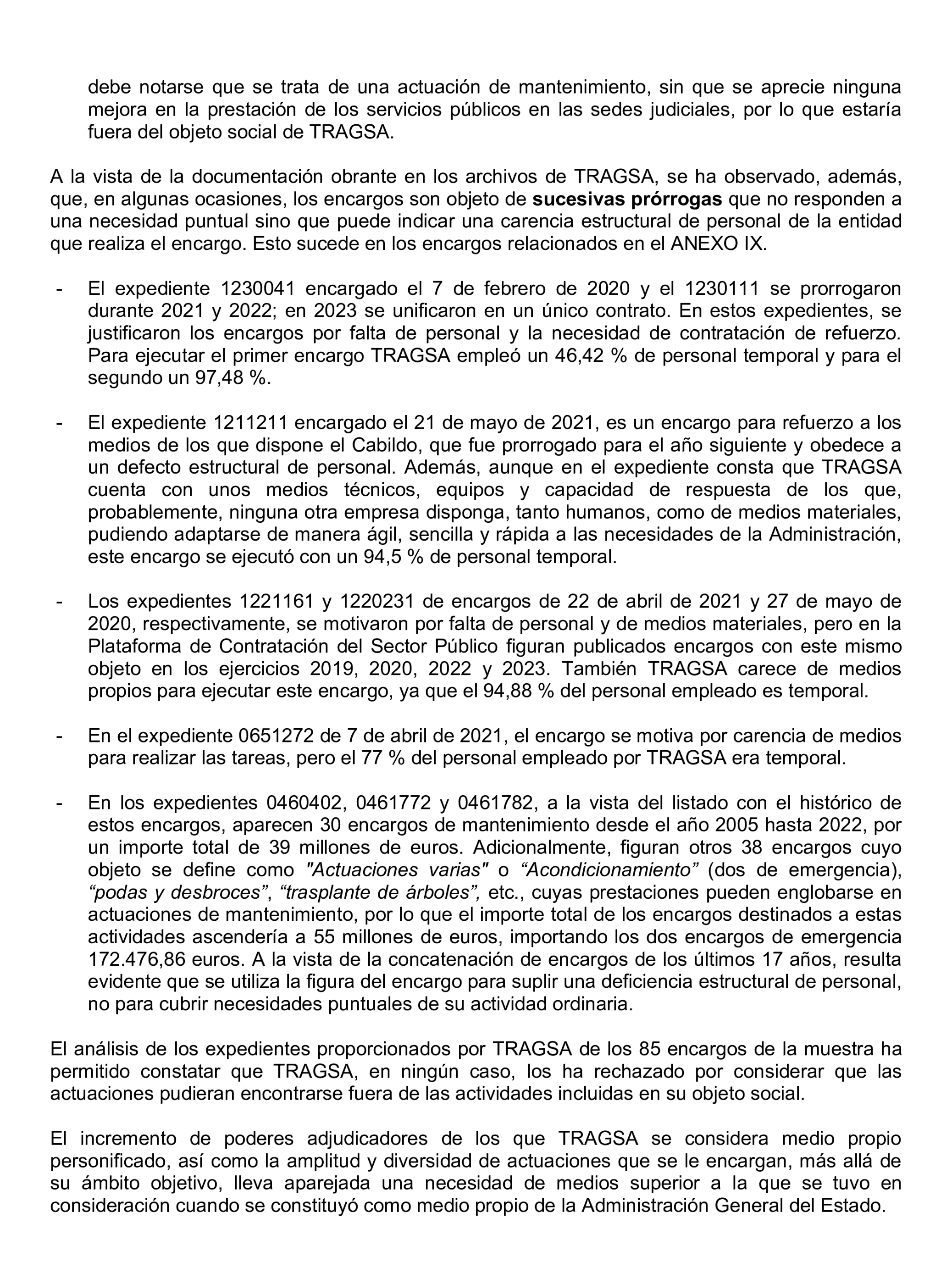 Imagen del artículo Resolución de 22 de octubre de 2024, aprobada por la Comisión Mixta para las Relaciones con el Tribunal de Cuentas, en relación con el Informe de fiscalización de la actividad de la Empresa de Transformación Agraria, SA, S.M.E., M.P. (TRAGSA) como medio propio, ejercicios 2021 y 2022.