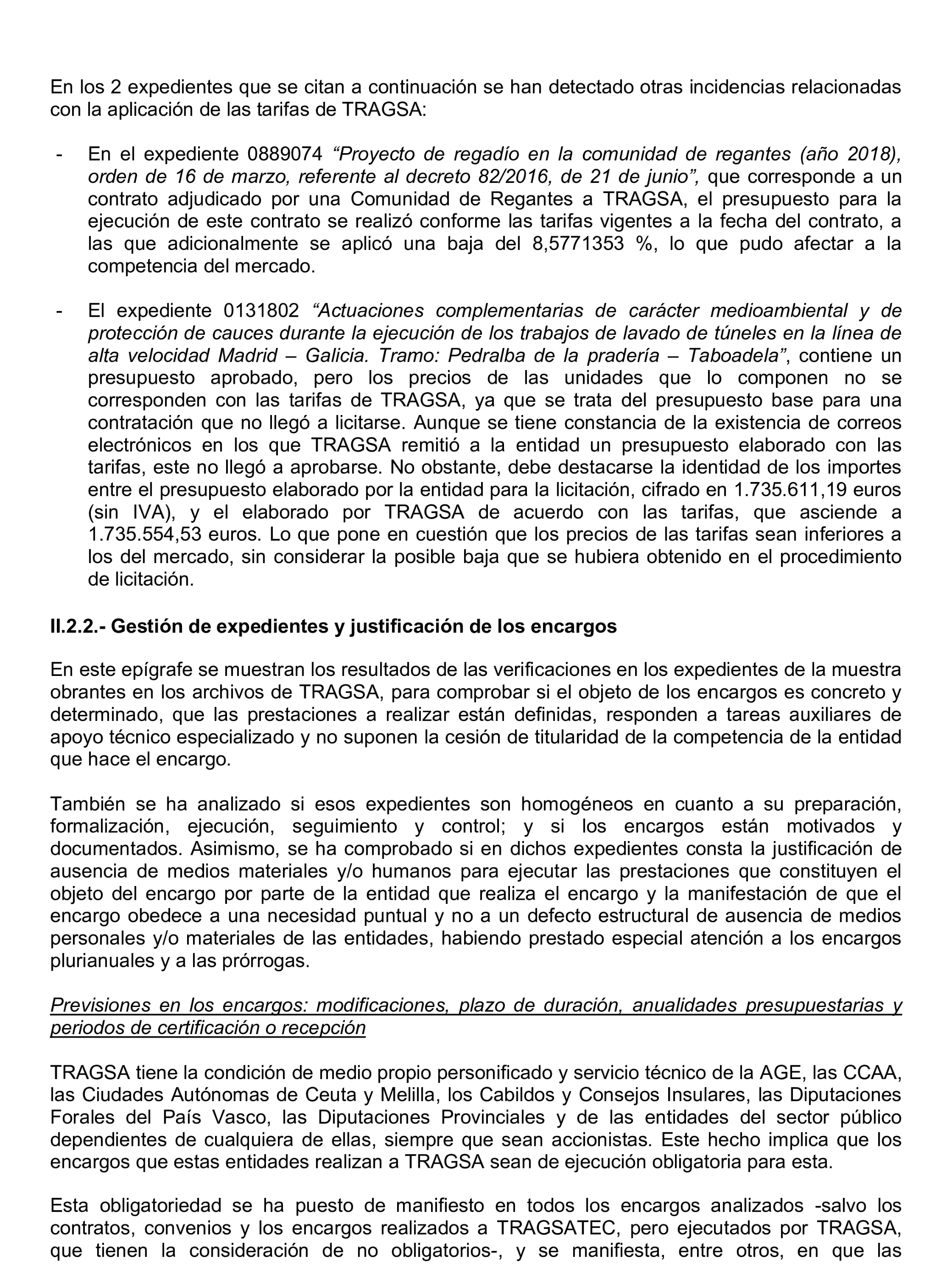 Imagen del artículo Resolución de 22 de octubre de 2024, aprobada por la Comisión Mixta para las Relaciones con el Tribunal de Cuentas, en relación con el Informe de fiscalización de la actividad de la Empresa de Transformación Agraria, SA, S.M.E., M.P. (TRAGSA) como medio propio, ejercicios 2021 y 2022.