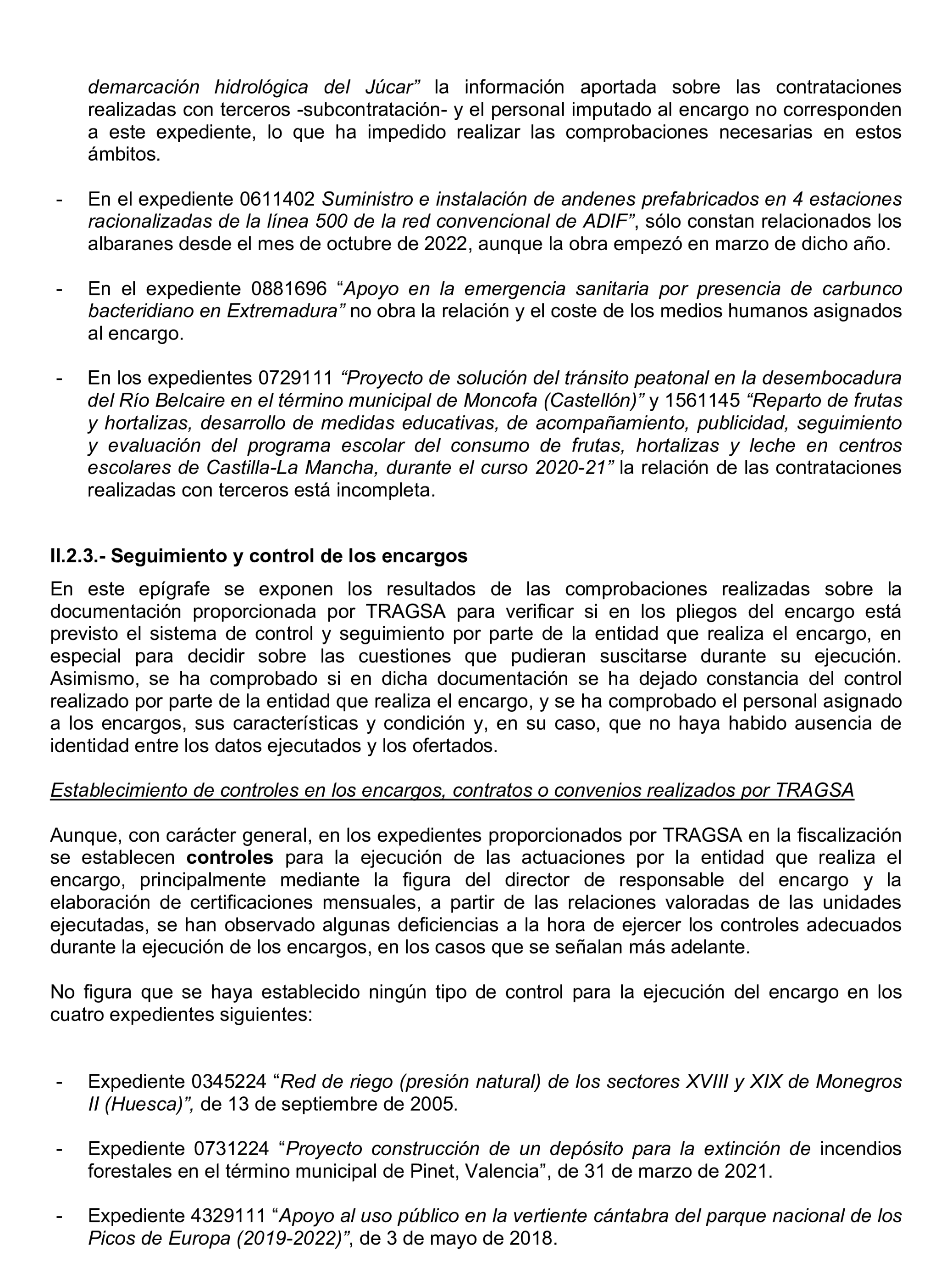 Imagen del artículo Resolución de 22 de octubre de 2024, aprobada por la Comisión Mixta para las Relaciones con el Tribunal de Cuentas, en relación con el Informe de fiscalización de la actividad de la Empresa de Transformación Agraria, SA, S.M.E., M.P. (TRAGSA) como medio propio, ejercicios 2021 y 2022.
