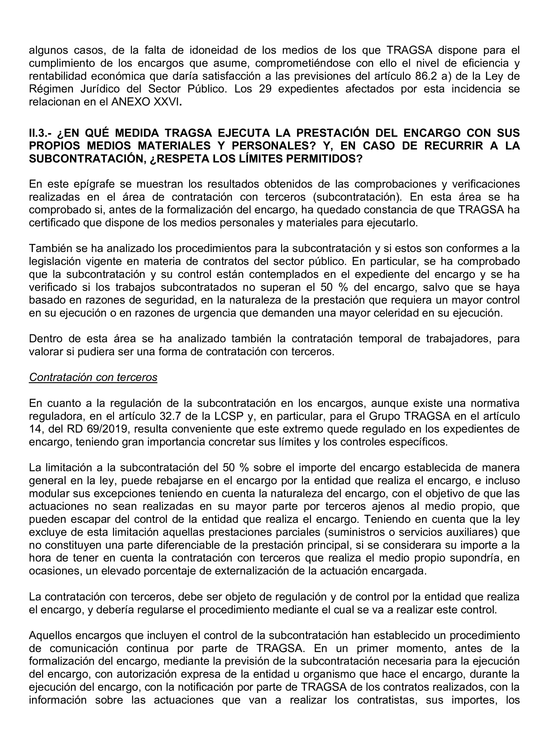 Imagen del artículo Resolución de 22 de octubre de 2024, aprobada por la Comisión Mixta para las Relaciones con el Tribunal de Cuentas, en relación con el Informe de fiscalización de la actividad de la Empresa de Transformación Agraria, SA, S.M.E., M.P. (TRAGSA) como medio propio, ejercicios 2021 y 2022.