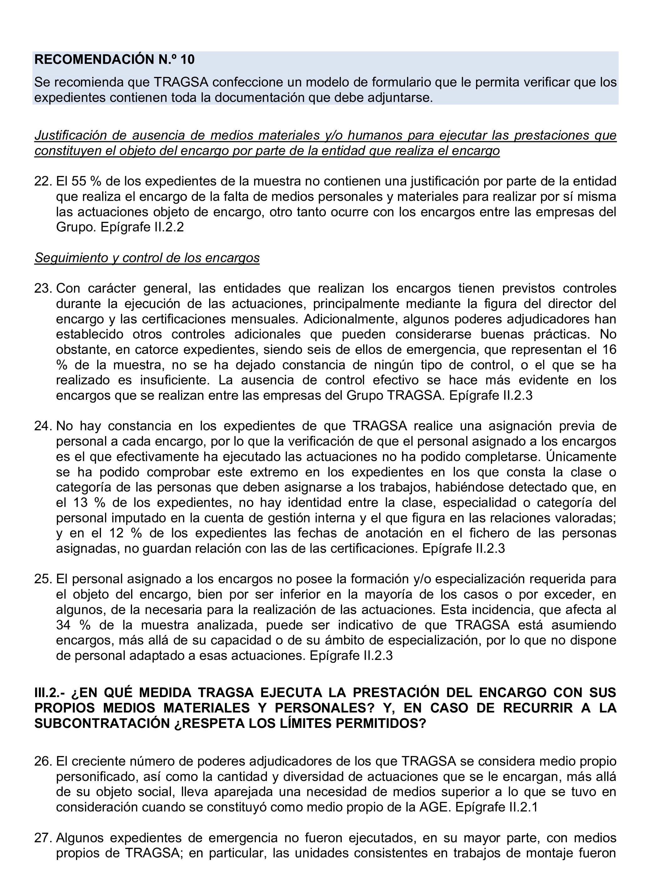 Imagen del artículo Resolución de 22 de octubre de 2024, aprobada por la Comisión Mixta para las Relaciones con el Tribunal de Cuentas, en relación con el Informe de fiscalización de la actividad de la Empresa de Transformación Agraria, SA, S.M.E., M.P. (TRAGSA) como medio propio, ejercicios 2021 y 2022.