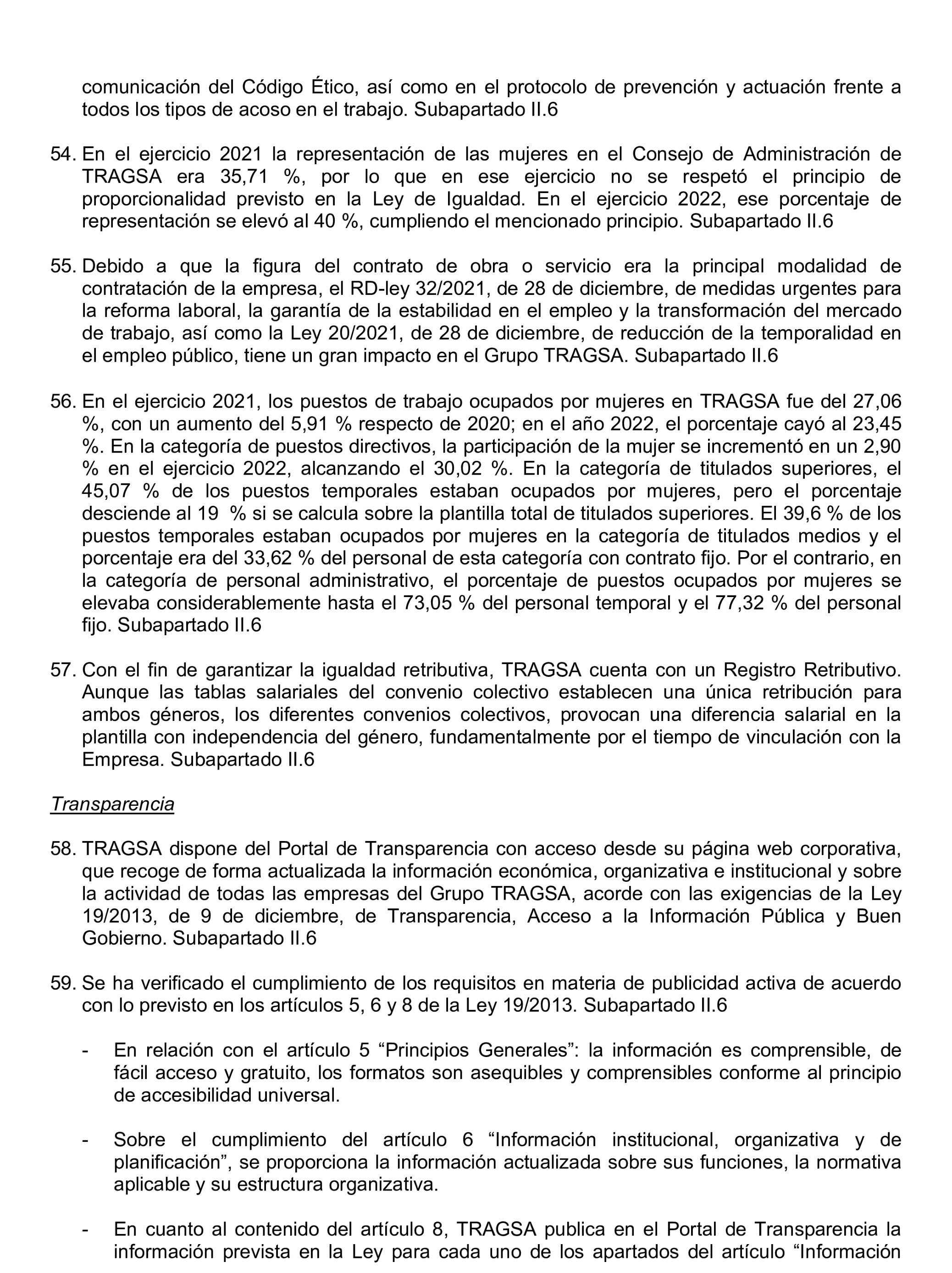 Imagen del artículo Resolución de 22 de octubre de 2024, aprobada por la Comisión Mixta para las Relaciones con el Tribunal de Cuentas, en relación con el Informe de fiscalización de la actividad de la Empresa de Transformación Agraria, SA, S.M.E., M.P. (TRAGSA) como medio propio, ejercicios 2021 y 2022.