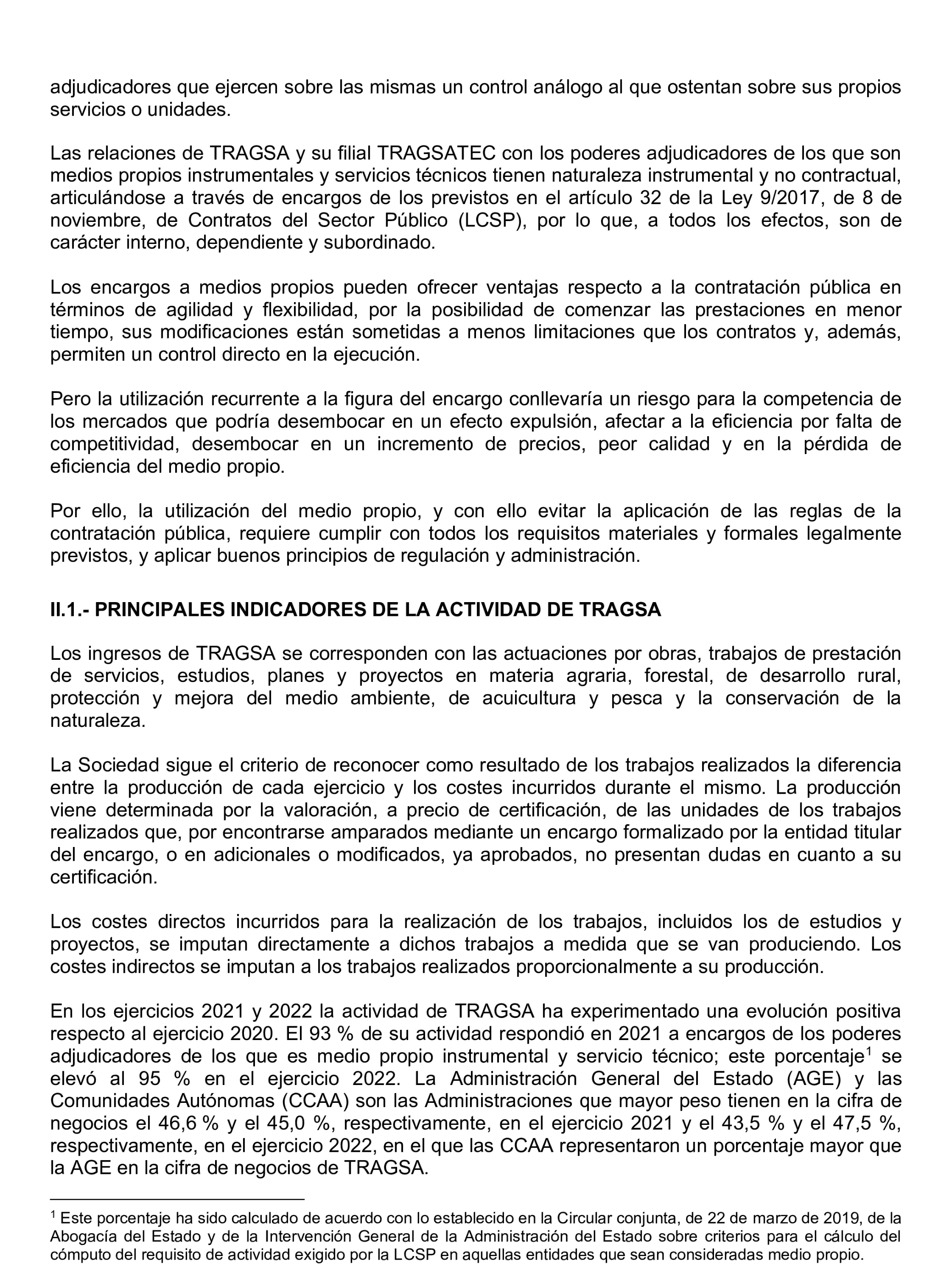 Imagen del artículo Resolución de 22 de octubre de 2024, aprobada por la Comisión Mixta para las Relaciones con el Tribunal de Cuentas, en relación con el Informe de fiscalización de la actividad de la Empresa de Transformación Agraria, SA, S.M.E., M.P. (TRAGSA) como medio propio, ejercicios 2021 y 2022.