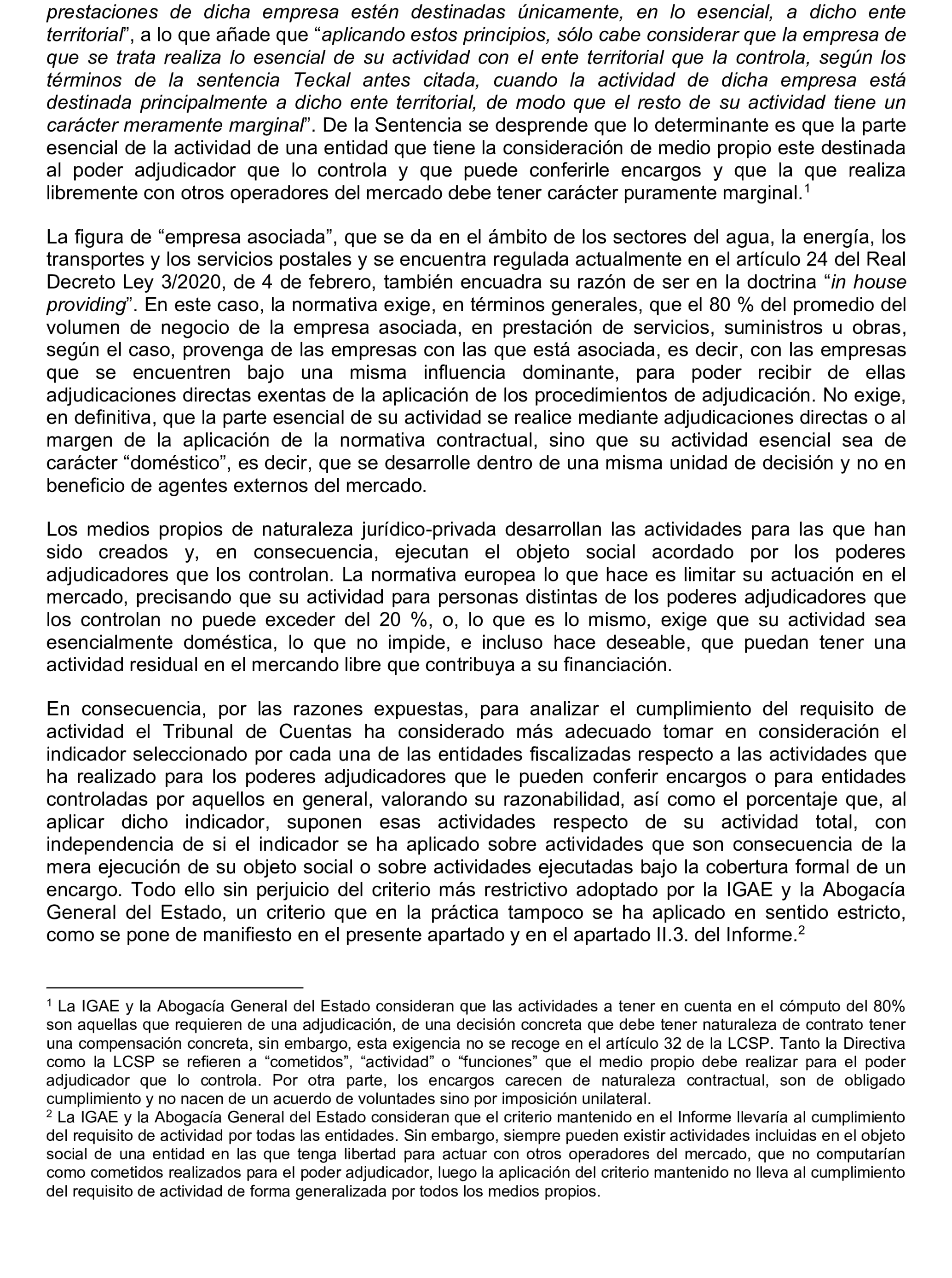 Imagen del artículo Resolución de 22 de octubre de 2024, aprobada por la Comisión Mixta para las Relaciones con el Tribunal de Cuentas, en relación con el Informe de fiscalización de la adaptación de los medios propios existentes en el ámbito empresarial estatal no financiero a las exigencias de la Ley 40/2015, de Régimen Jurídico del Sector Público y de la Ley 9/2017, de Contratos del Sector Público.