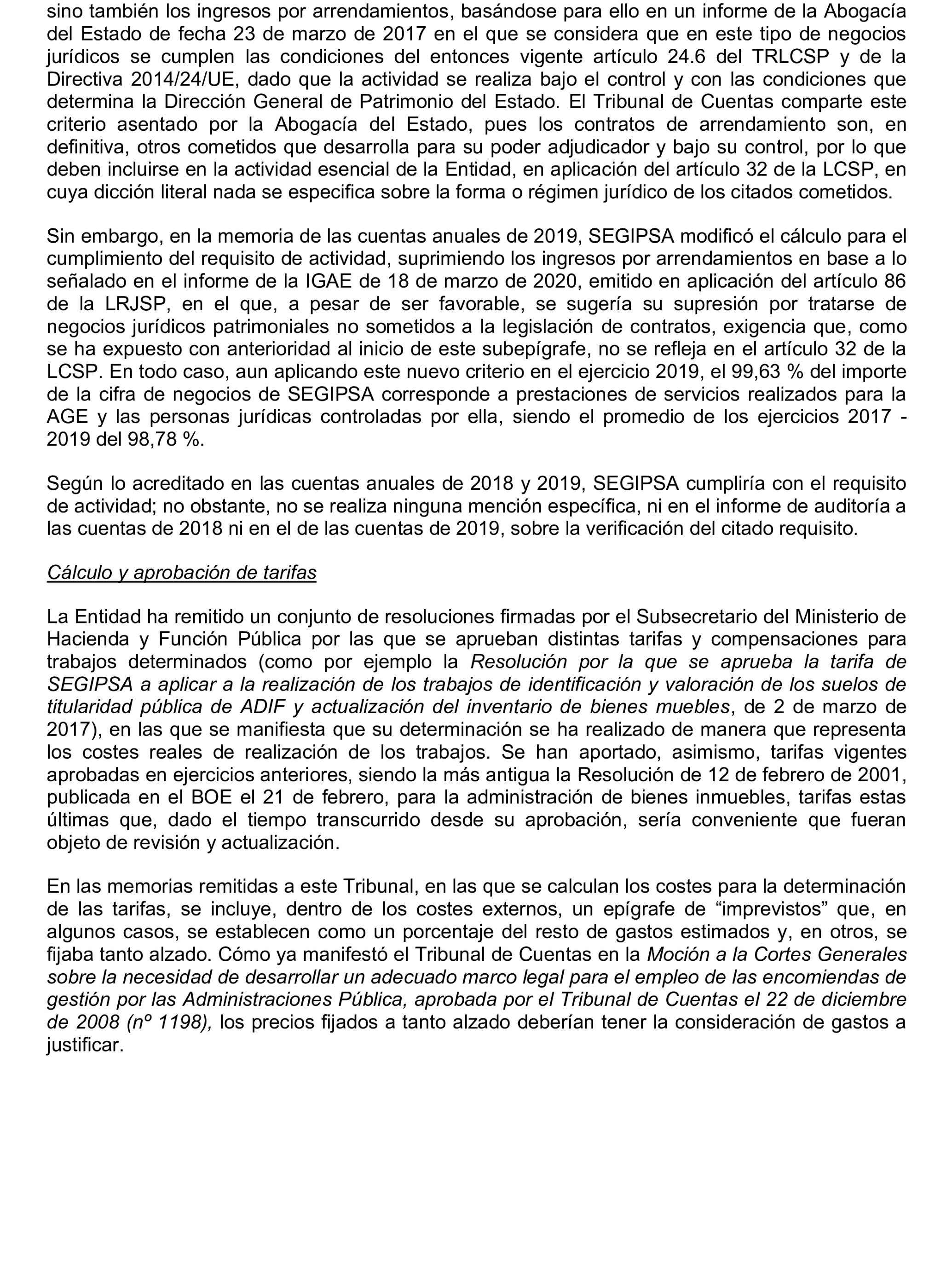 Imagen del artículo Resolución de 22 de octubre de 2024, aprobada por la Comisión Mixta para las Relaciones con el Tribunal de Cuentas, en relación con el Informe de fiscalización de la adaptación de los medios propios existentes en el ámbito empresarial estatal no financiero a las exigencias de la Ley 40/2015, de Régimen Jurídico del Sector Público y de la Ley 9/2017, de Contratos del Sector Público.