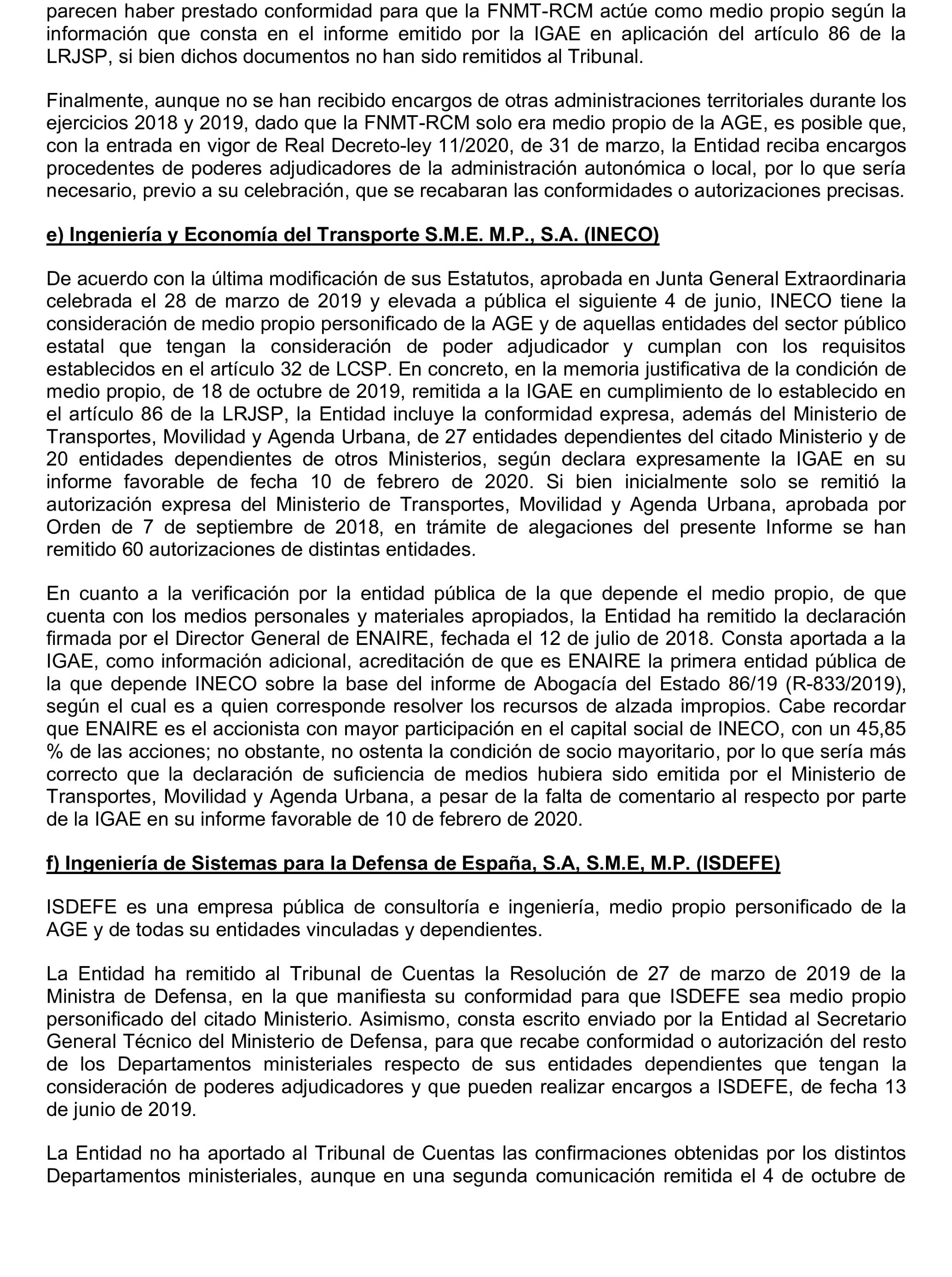 Imagen del artículo Resolución de 22 de octubre de 2024, aprobada por la Comisión Mixta para las Relaciones con el Tribunal de Cuentas, en relación con el Informe de fiscalización de la adaptación de los medios propios existentes en el ámbito empresarial estatal no financiero a las exigencias de la Ley 40/2015, de Régimen Jurídico del Sector Público y de la Ley 9/2017, de Contratos del Sector Público.