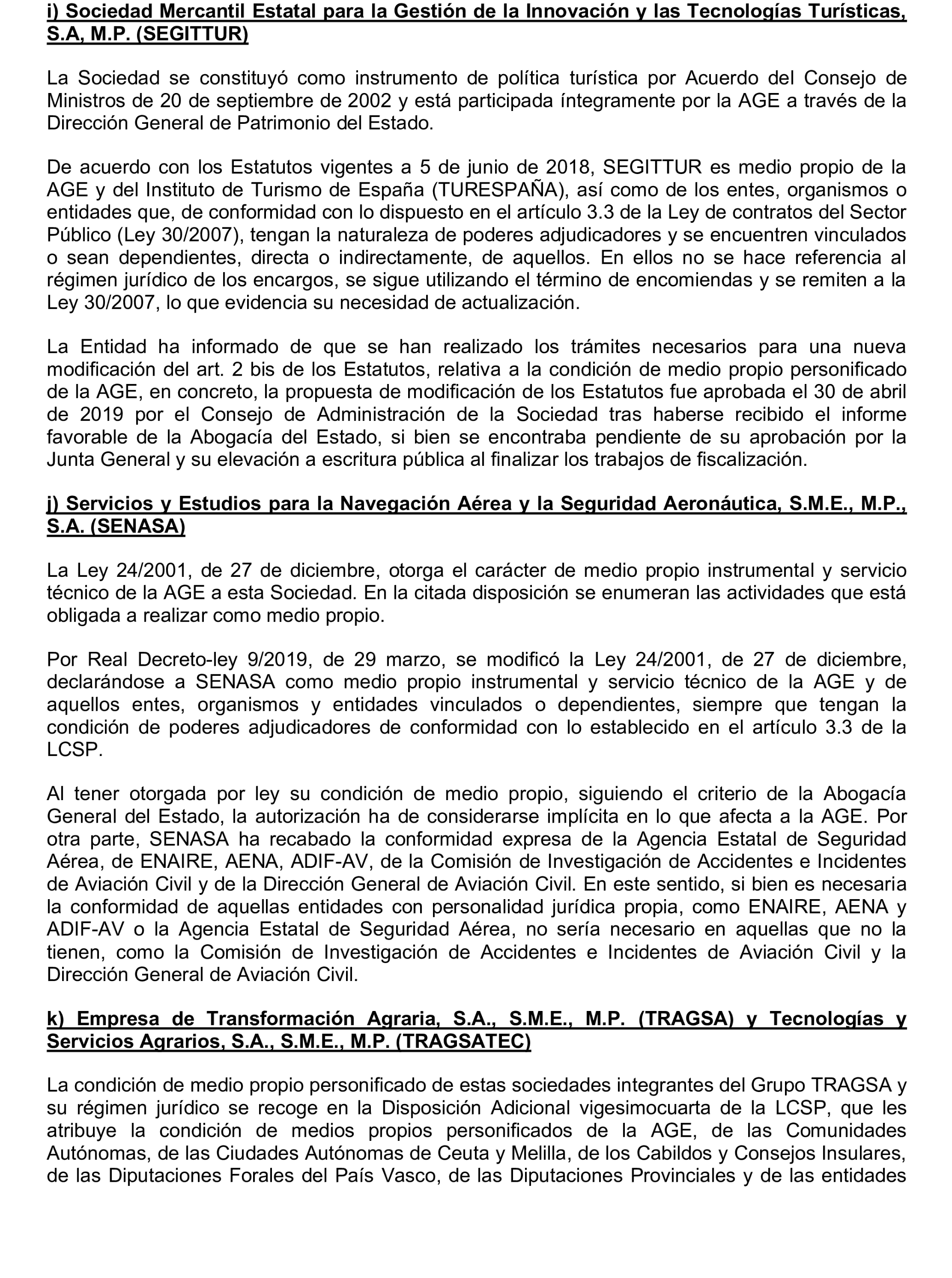 Imagen del artículo Resolución de 22 de octubre de 2024, aprobada por la Comisión Mixta para las Relaciones con el Tribunal de Cuentas, en relación con el Informe de fiscalización de la adaptación de los medios propios existentes en el ámbito empresarial estatal no financiero a las exigencias de la Ley 40/2015, de Régimen Jurídico del Sector Público y de la Ley 9/2017, de Contratos del Sector Público.