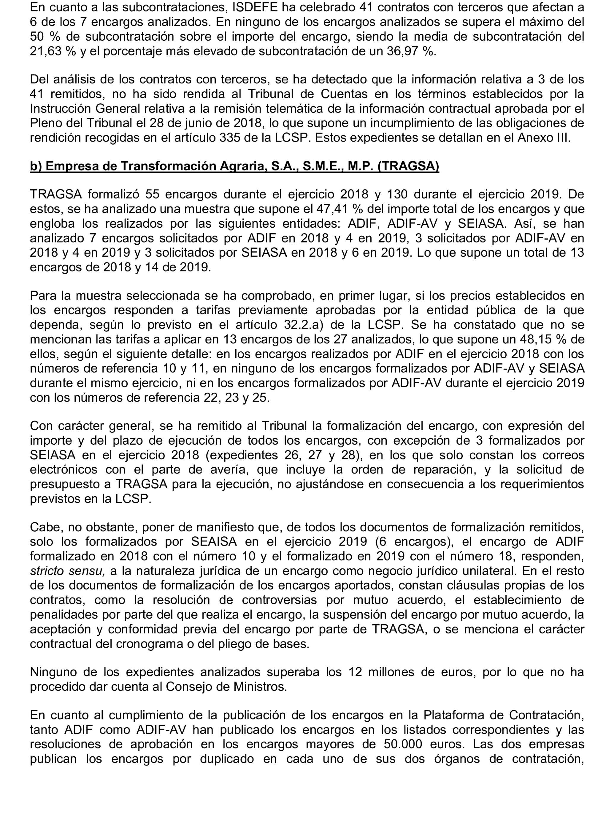 Imagen del artículo Resolución de 22 de octubre de 2024, aprobada por la Comisión Mixta para las Relaciones con el Tribunal de Cuentas, en relación con el Informe de fiscalización de la adaptación de los medios propios existentes en el ámbito empresarial estatal no financiero a las exigencias de la Ley 40/2015, de Régimen Jurídico del Sector Público y de la Ley 9/2017, de Contratos del Sector Público.