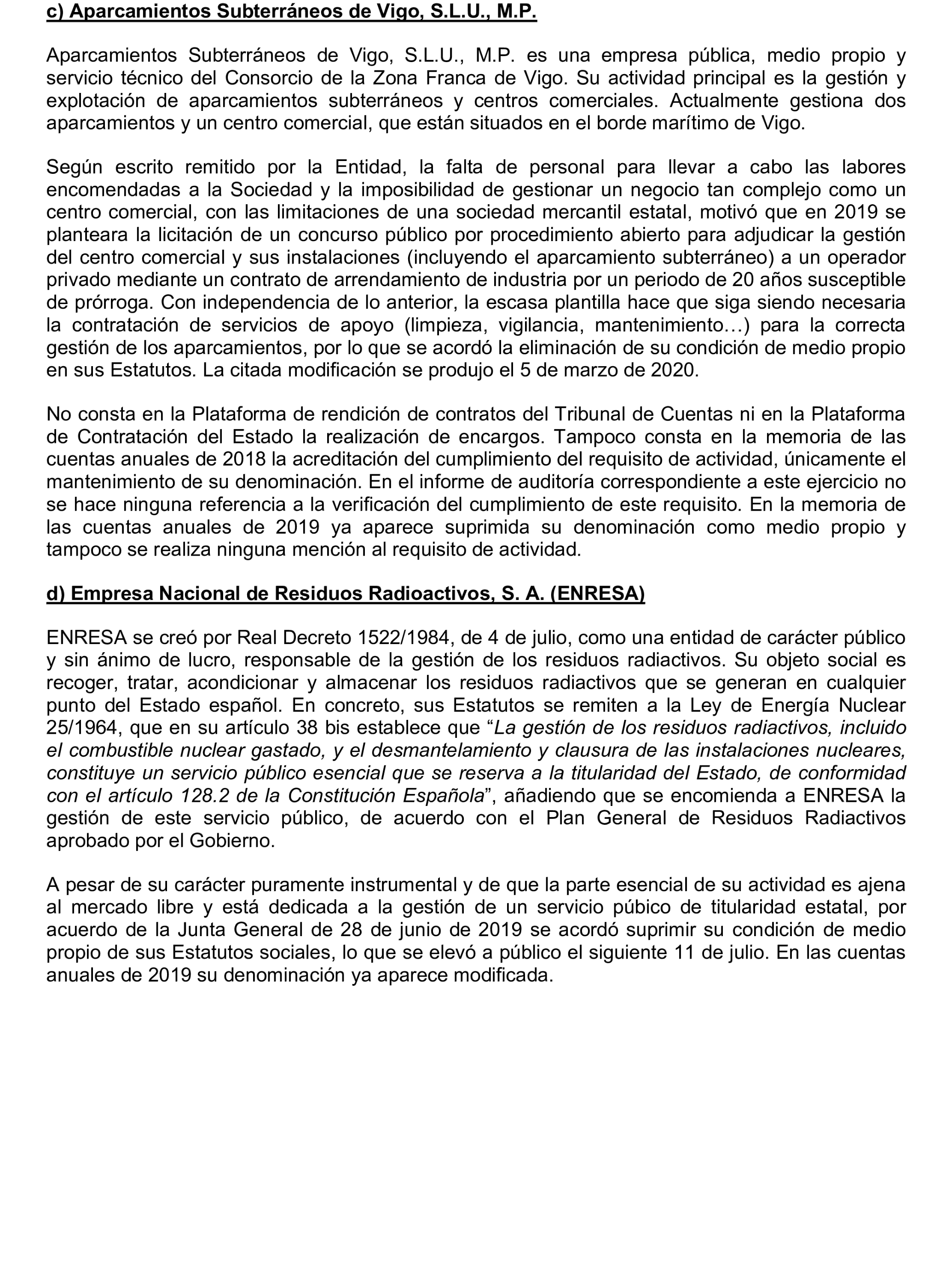 Imagen del artículo Resolución de 22 de octubre de 2024, aprobada por la Comisión Mixta para las Relaciones con el Tribunal de Cuentas, en relación con el Informe de fiscalización de la adaptación de los medios propios existentes en el ámbito empresarial estatal no financiero a las exigencias de la Ley 40/2015, de Régimen Jurídico del Sector Público y de la Ley 9/2017, de Contratos del Sector Público.