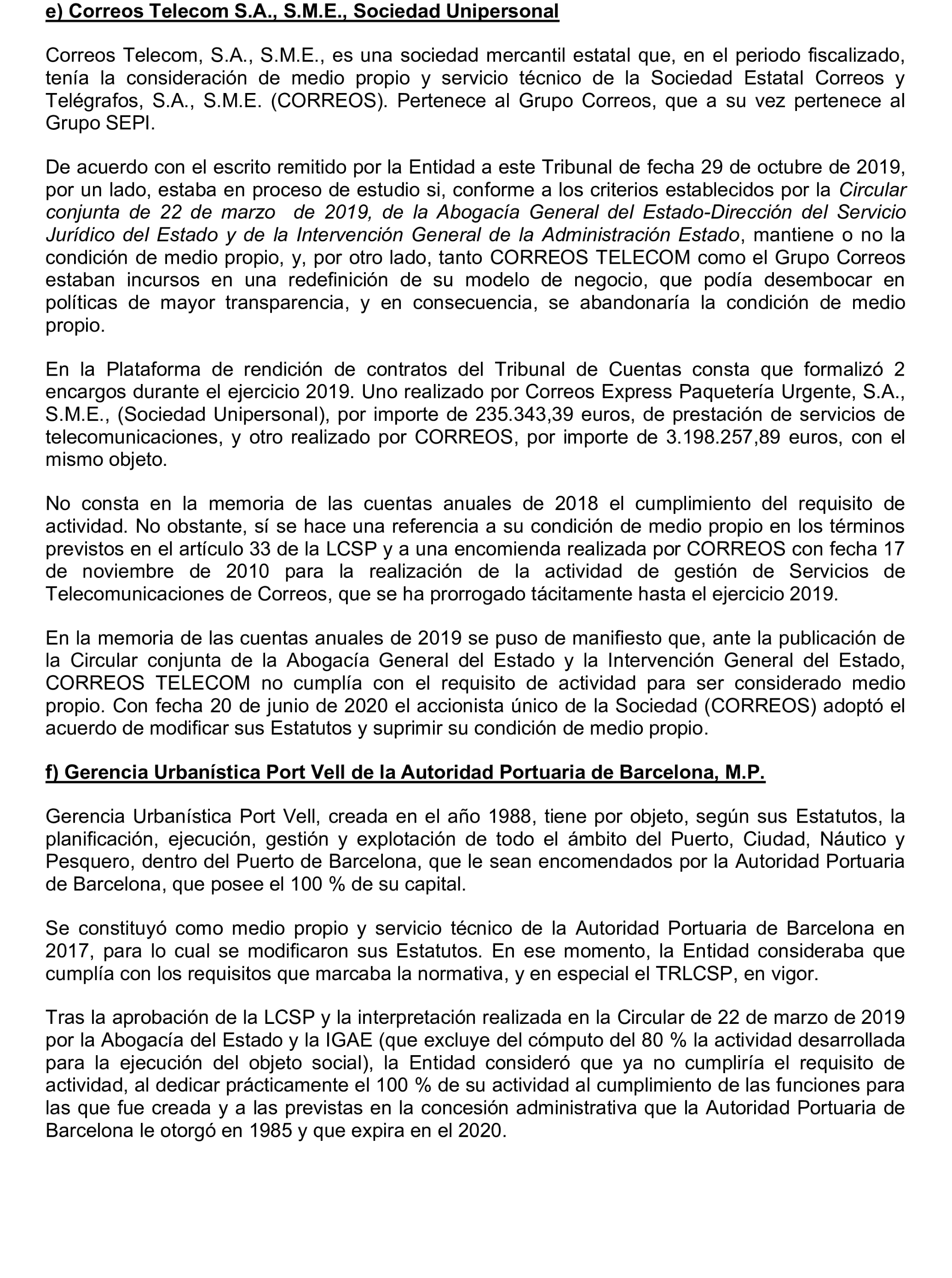 Imagen del artículo Resolución de 22 de octubre de 2024, aprobada por la Comisión Mixta para las Relaciones con el Tribunal de Cuentas, en relación con el Informe de fiscalización de la adaptación de los medios propios existentes en el ámbito empresarial estatal no financiero a las exigencias de la Ley 40/2015, de Régimen Jurídico del Sector Público y de la Ley 9/2017, de Contratos del Sector Público.