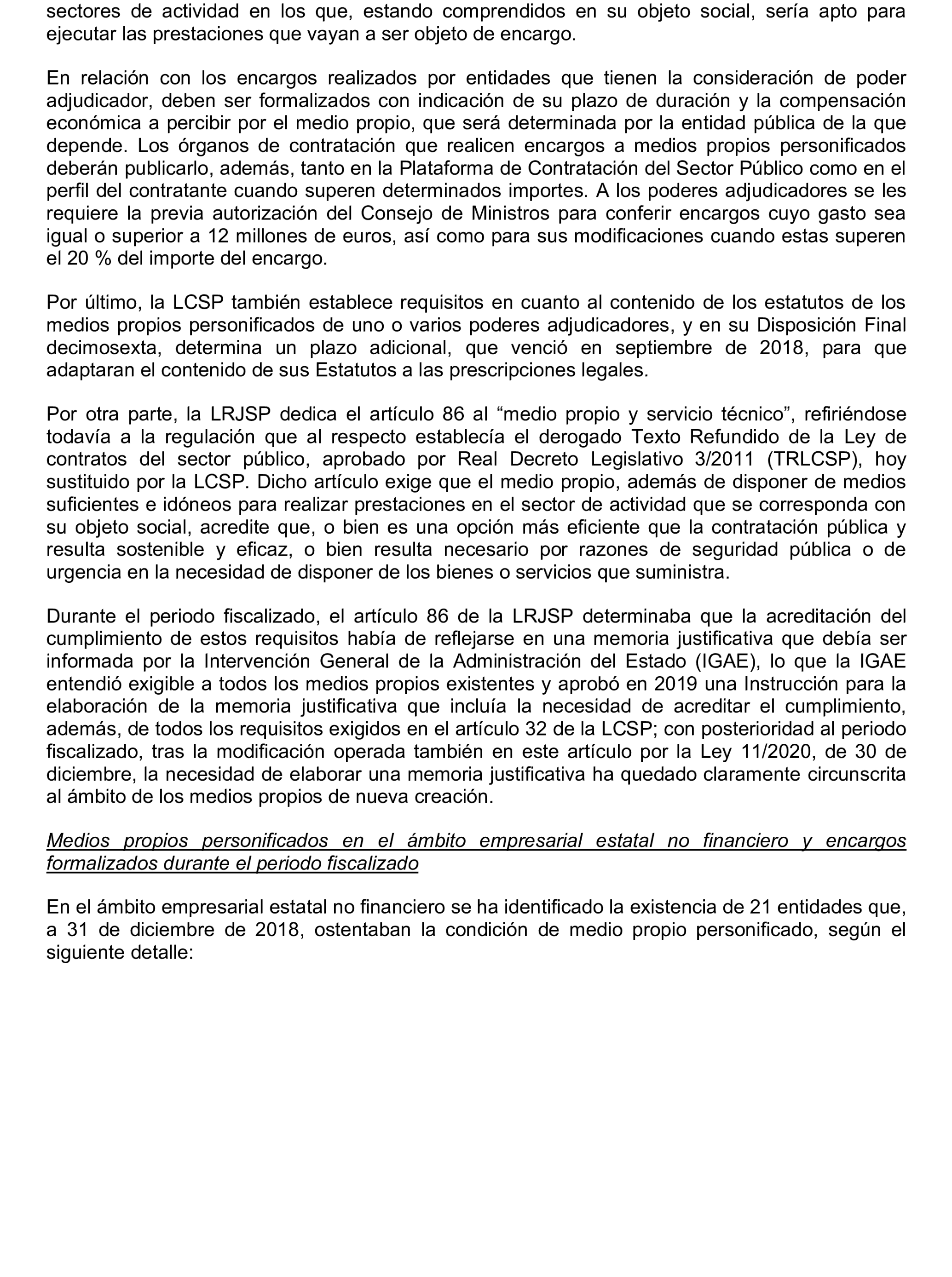 Imagen del artículo Resolución de 22 de octubre de 2024, aprobada por la Comisión Mixta para las Relaciones con el Tribunal de Cuentas, en relación con el Informe de fiscalización de la adaptación de los medios propios existentes en el ámbito empresarial estatal no financiero a las exigencias de la Ley 40/2015, de Régimen Jurídico del Sector Público y de la Ley 9/2017, de Contratos del Sector Público.