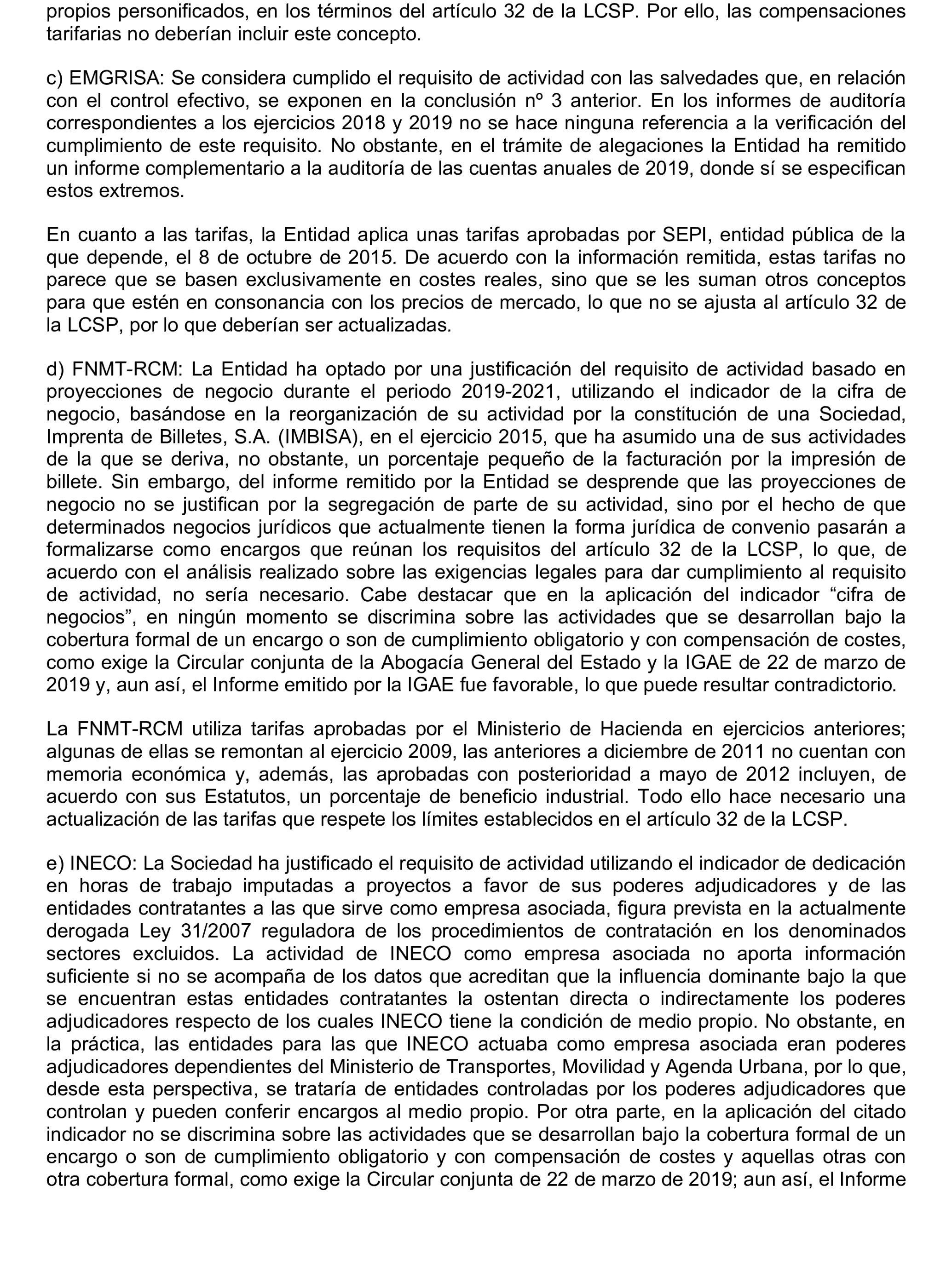 Imagen del artículo Resolución de 22 de octubre de 2024, aprobada por la Comisión Mixta para las Relaciones con el Tribunal de Cuentas, en relación con el Informe de fiscalización de la adaptación de los medios propios existentes en el ámbito empresarial estatal no financiero a las exigencias de la Ley 40/2015, de Régimen Jurídico del Sector Público y de la Ley 9/2017, de Contratos del Sector Público.