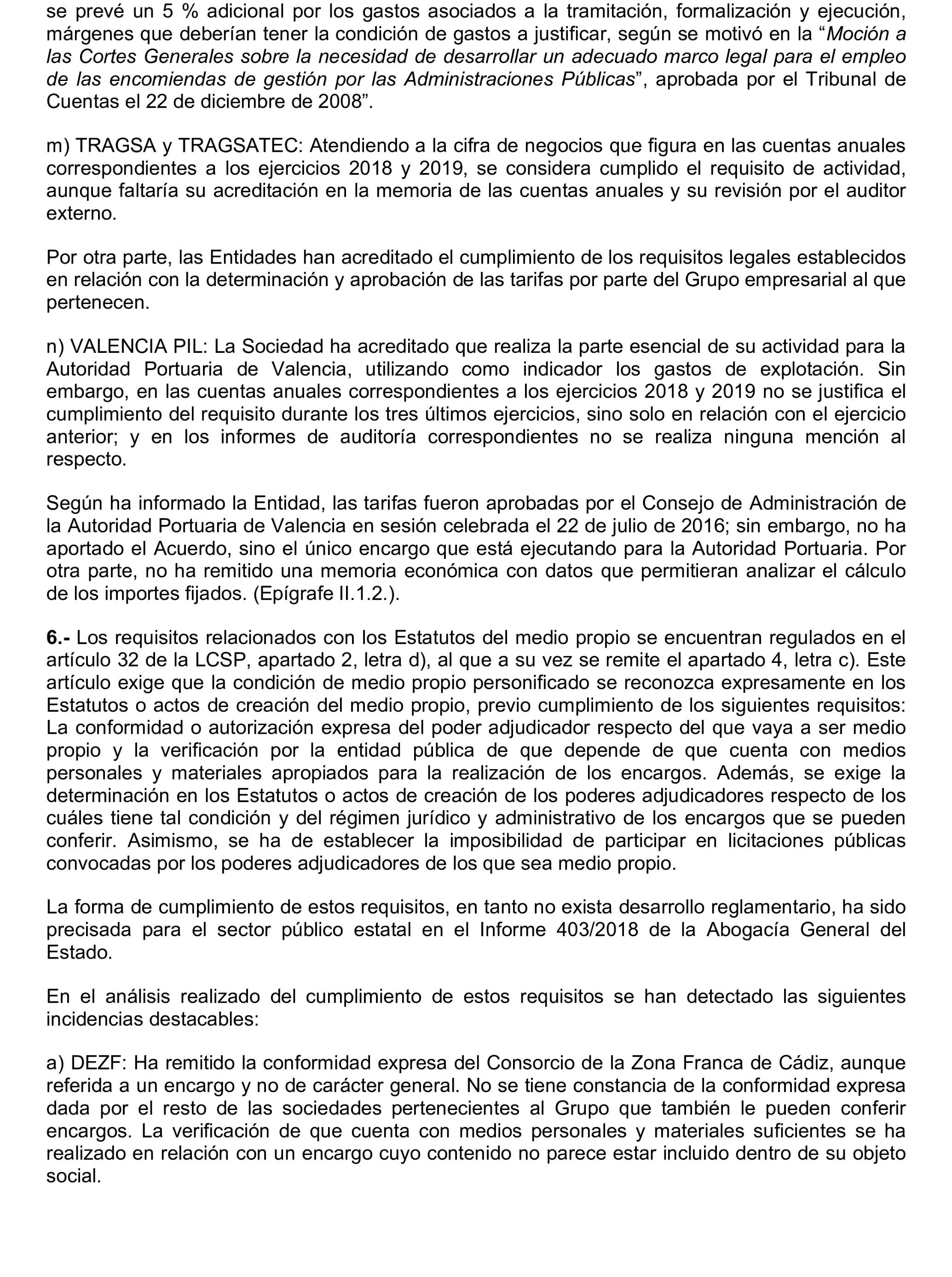 Imagen del artículo Resolución de 22 de octubre de 2024, aprobada por la Comisión Mixta para las Relaciones con el Tribunal de Cuentas, en relación con el Informe de fiscalización de la adaptación de los medios propios existentes en el ámbito empresarial estatal no financiero a las exigencias de la Ley 40/2015, de Régimen Jurídico del Sector Público y de la Ley 9/2017, de Contratos del Sector Público.