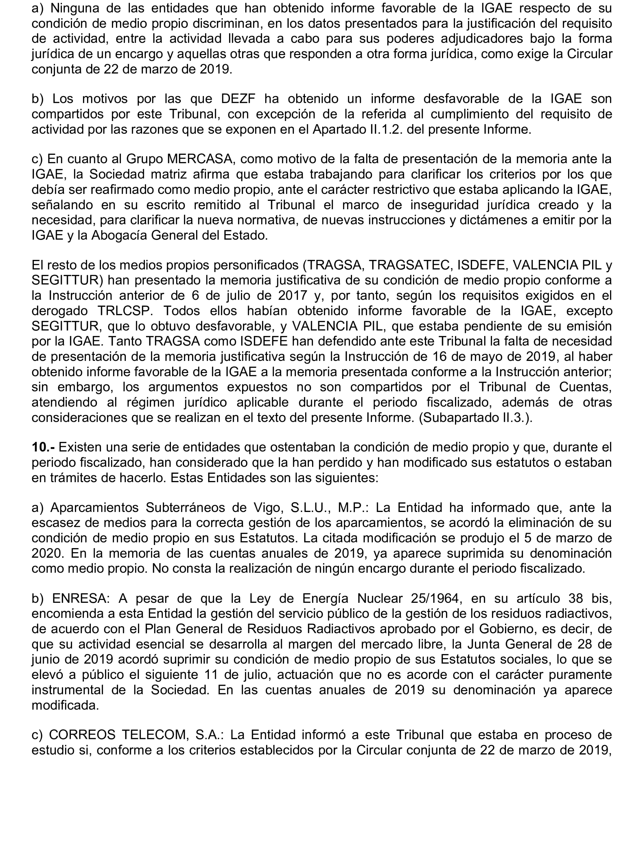 Imagen del artículo Resolución de 22 de octubre de 2024, aprobada por la Comisión Mixta para las Relaciones con el Tribunal de Cuentas, en relación con el Informe de fiscalización de la adaptación de los medios propios existentes en el ámbito empresarial estatal no financiero a las exigencias de la Ley 40/2015, de Régimen Jurídico del Sector Público y de la Ley 9/2017, de Contratos del Sector Público.