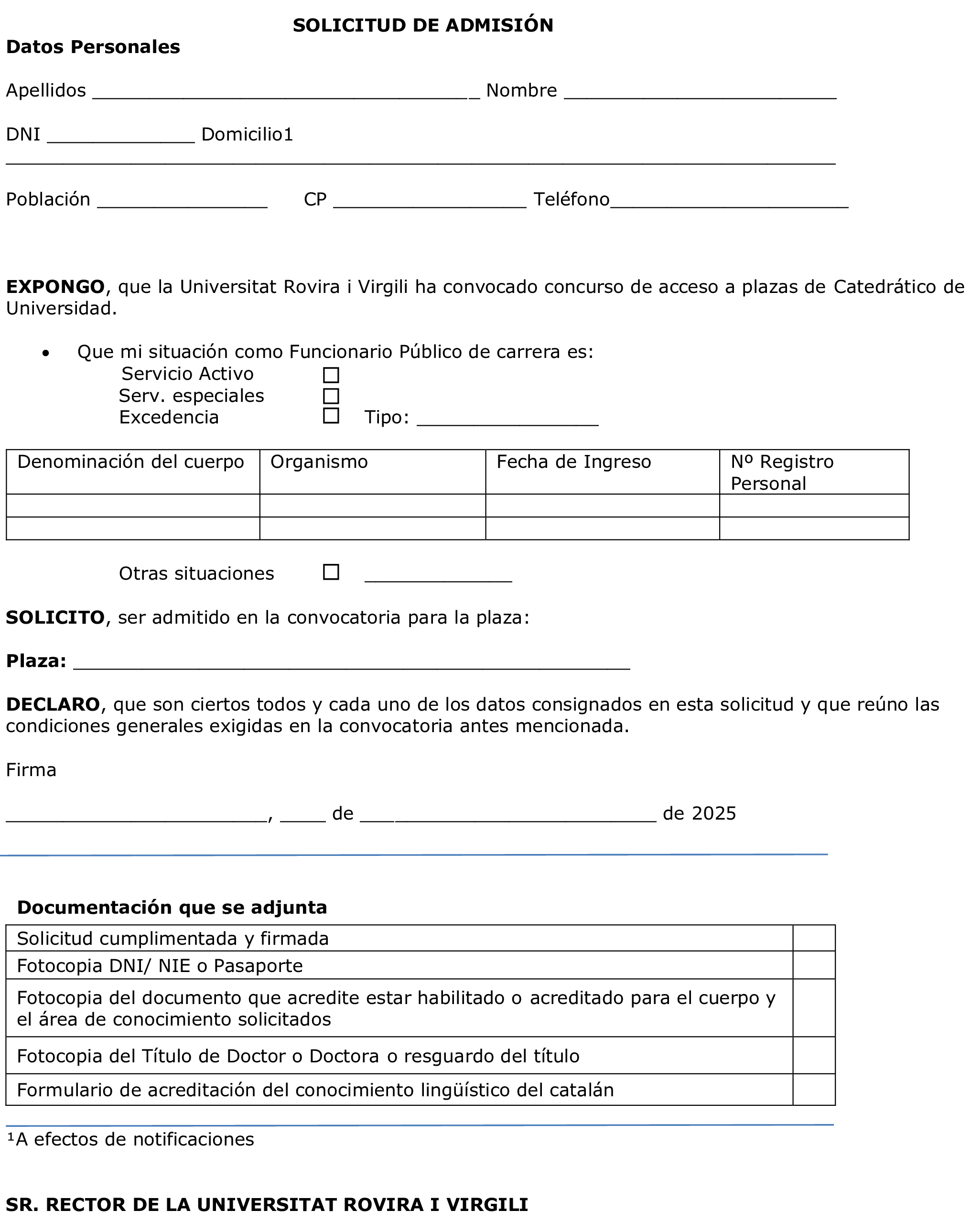 Imagen del artículo Resolución de 2 de mayo de 2025, de la Universidad Rovira i Virgili, por la que se convoca concurso de acceso a plazas de cuerpos docentes universitarios.