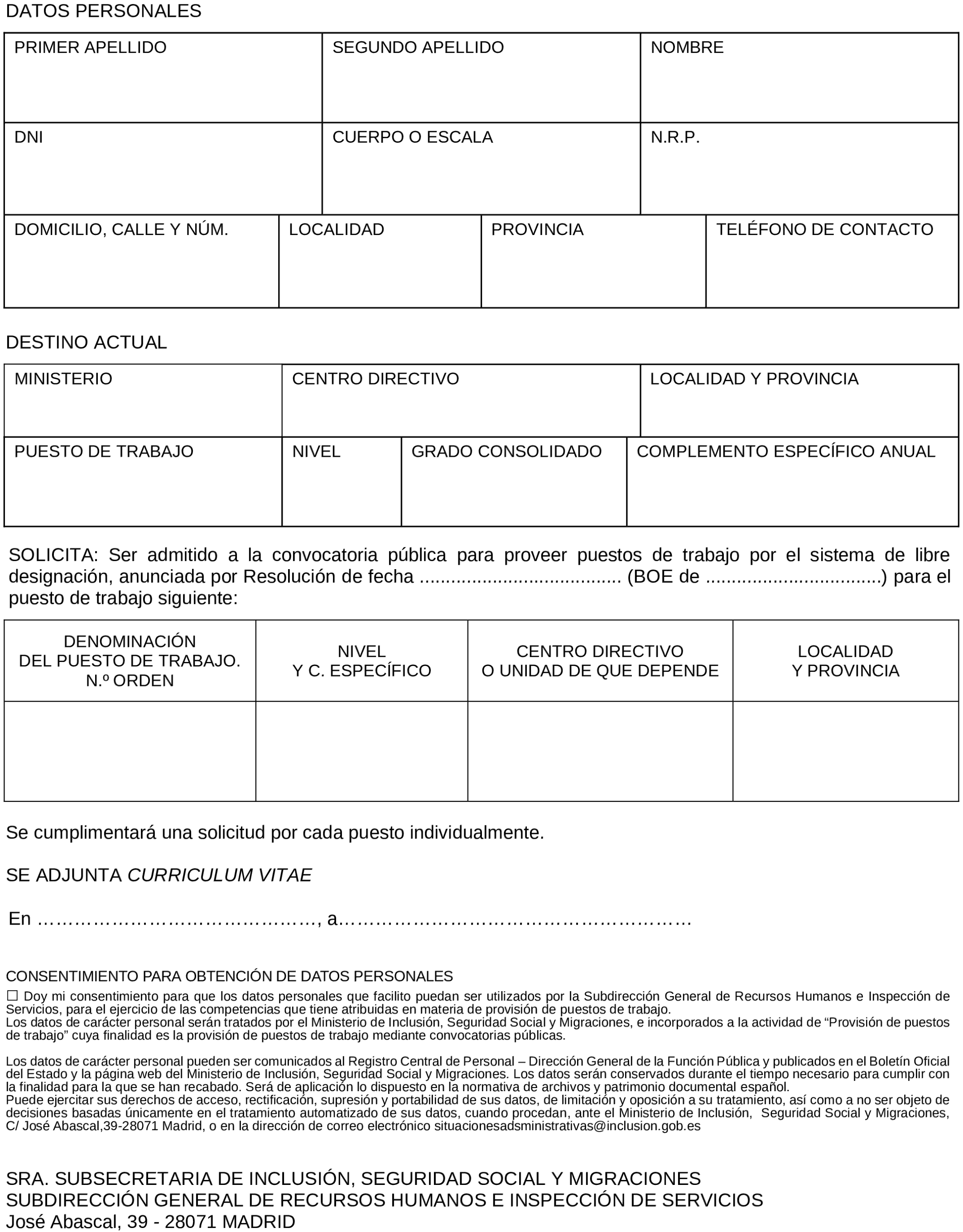 Imagen del artículo Resolución de 19 de junio de 2025, de la Subsecretaría, por la que se convoca la provisión de puesto de trabajo por el sistema de libre designación.