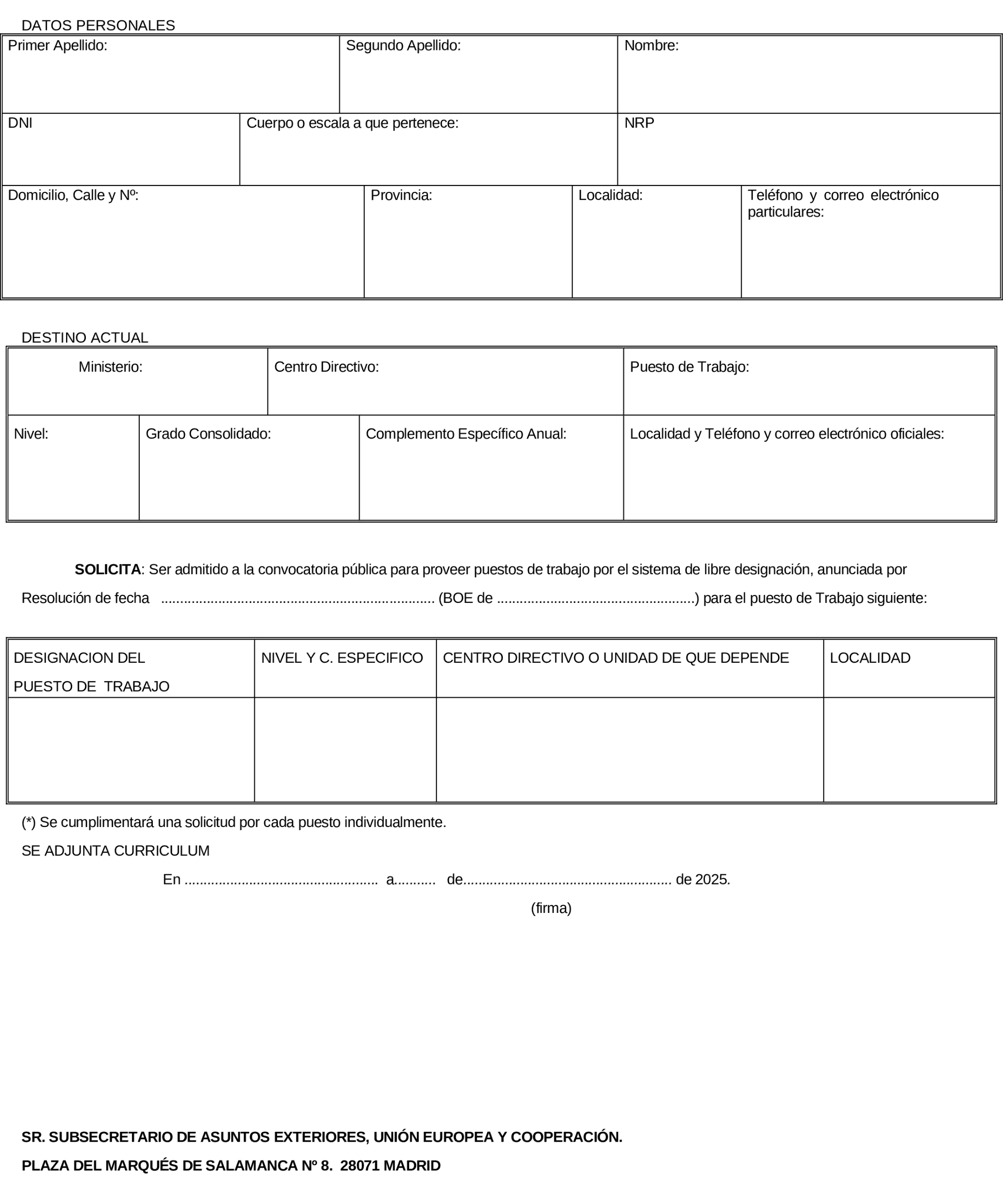 Imagen del artículo Resolución de 27 de junio de 2025, de la Subsecretaría, por la que se convoca la provisión de puestos de trabajo por el sistema de libre designación.