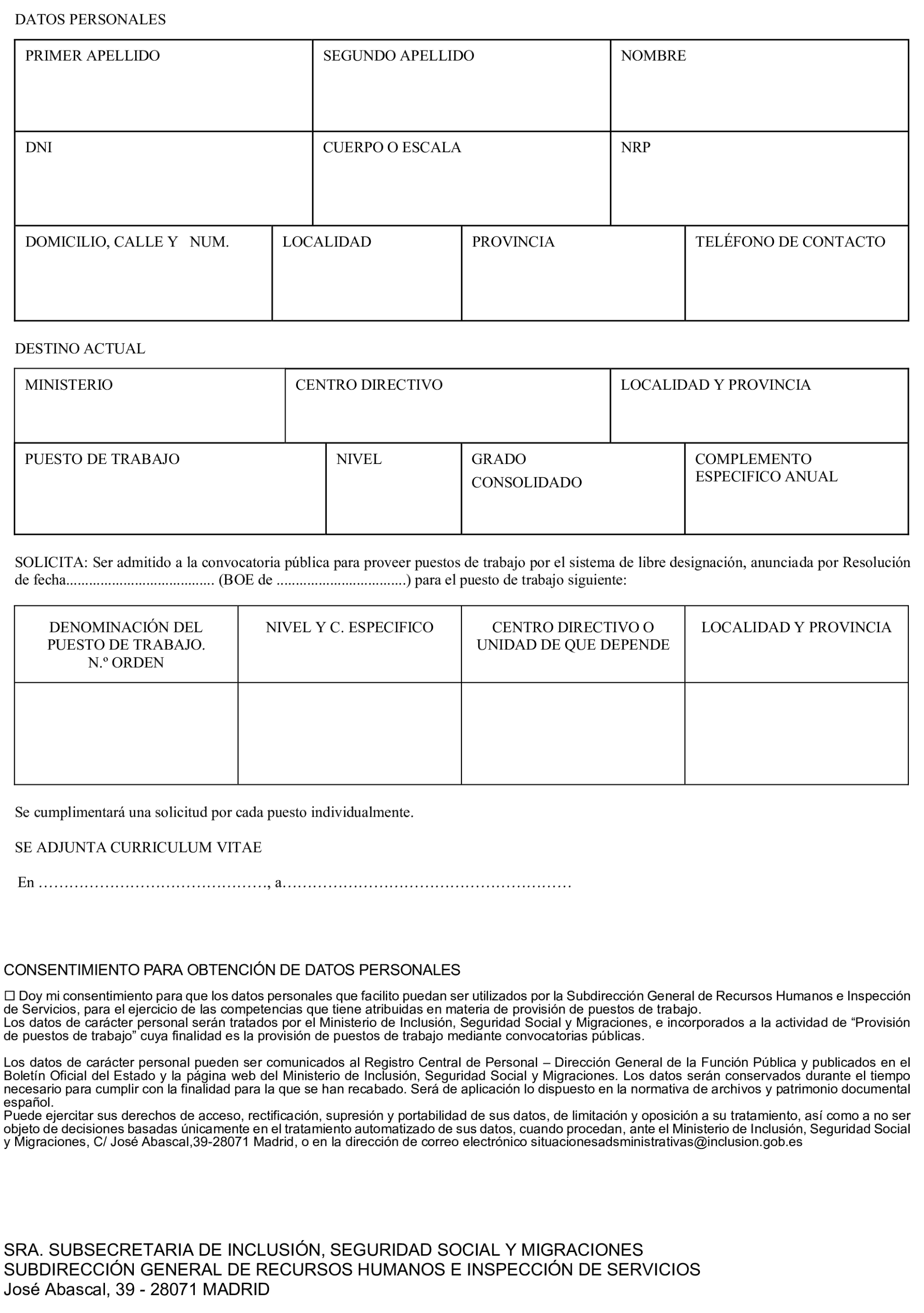 Imagen del artículo Resolución de 23 de junio de 2025, de la Subsecretaría, por la que se convoca la provisión de puesto de trabajo por el sistema de libre designación.