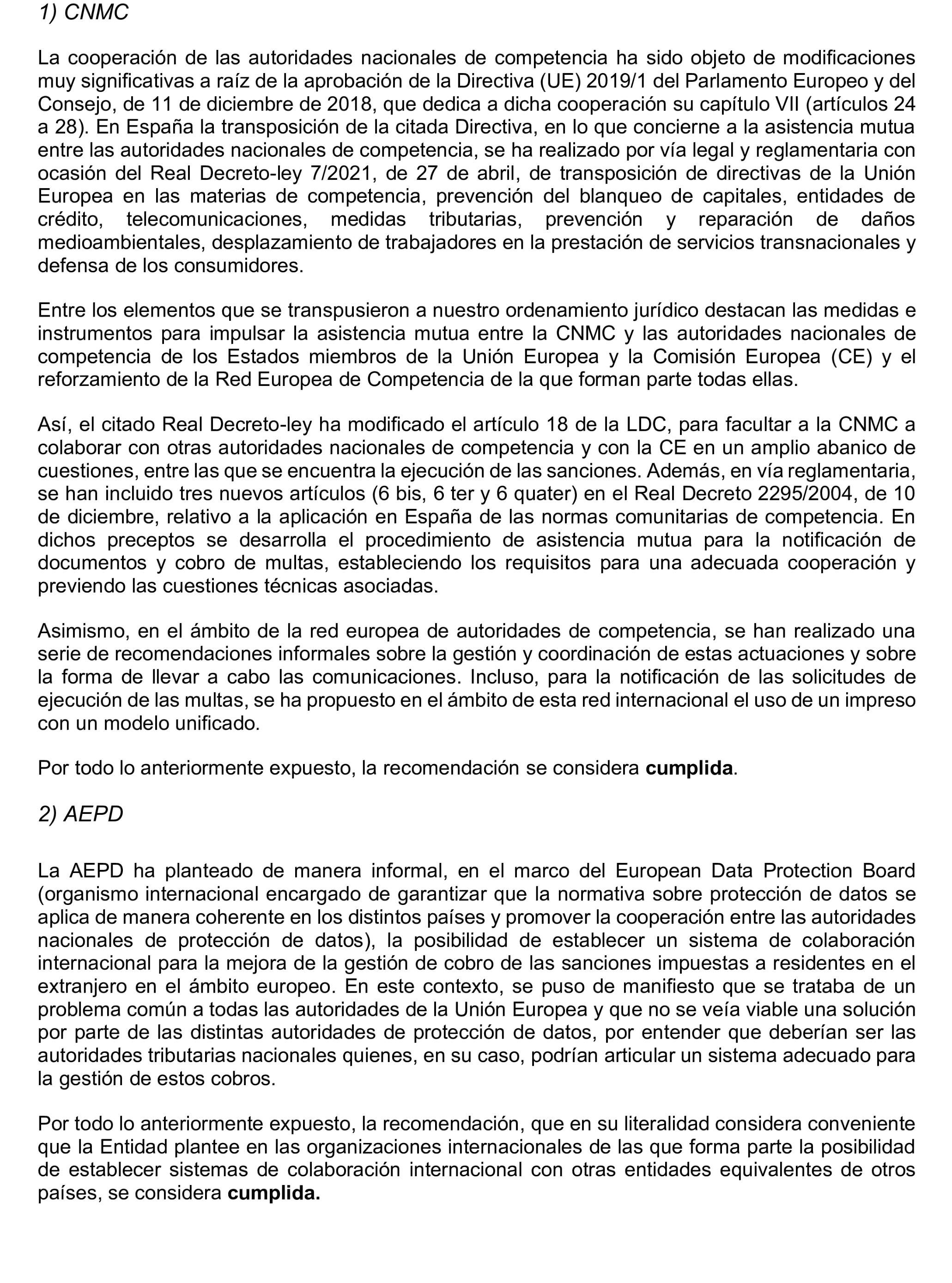 Imagen del artículo Resolución de 20 de marzo de 2025, aprobada por la Comisión Mixta para las Relaciones con el Tribunal de Cuentas, en relación con el Informe de fiscalización de seguimiento de las recomendaciones incluidas en el informe de la fiscalización horizontal de la imposición y el cobro de sanciones en entidades con funciones de regulación y supervisión de mercados, ejercicios 2017 y 2018.