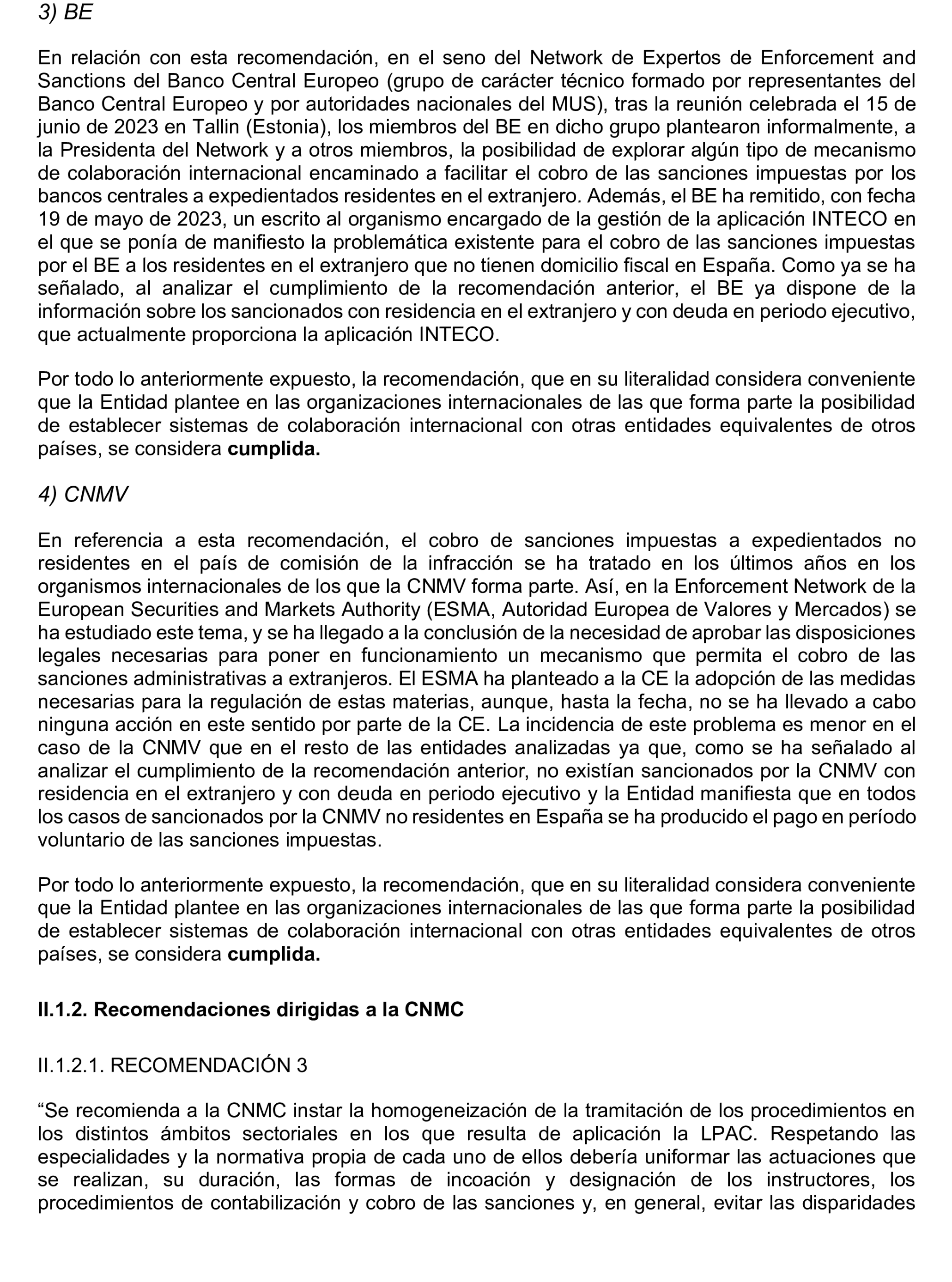 Imagen del artículo Resolución de 20 de marzo de 2025, aprobada por la Comisión Mixta para las Relaciones con el Tribunal de Cuentas, en relación con el Informe de fiscalización de seguimiento de las recomendaciones incluidas en el informe de la fiscalización horizontal de la imposición y el cobro de sanciones en entidades con funciones de regulación y supervisión de mercados, ejercicios 2017 y 2018.