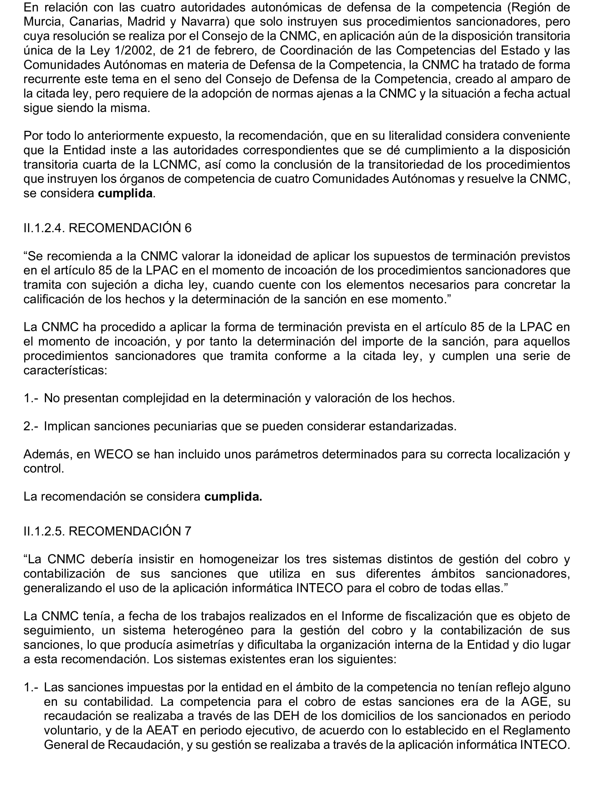 Imagen del artículo Resolución de 20 de marzo de 2025, aprobada por la Comisión Mixta para las Relaciones con el Tribunal de Cuentas, en relación con el Informe de fiscalización de seguimiento de las recomendaciones incluidas en el informe de la fiscalización horizontal de la imposición y el cobro de sanciones en entidades con funciones de regulación y supervisión de mercados, ejercicios 2017 y 2018.
