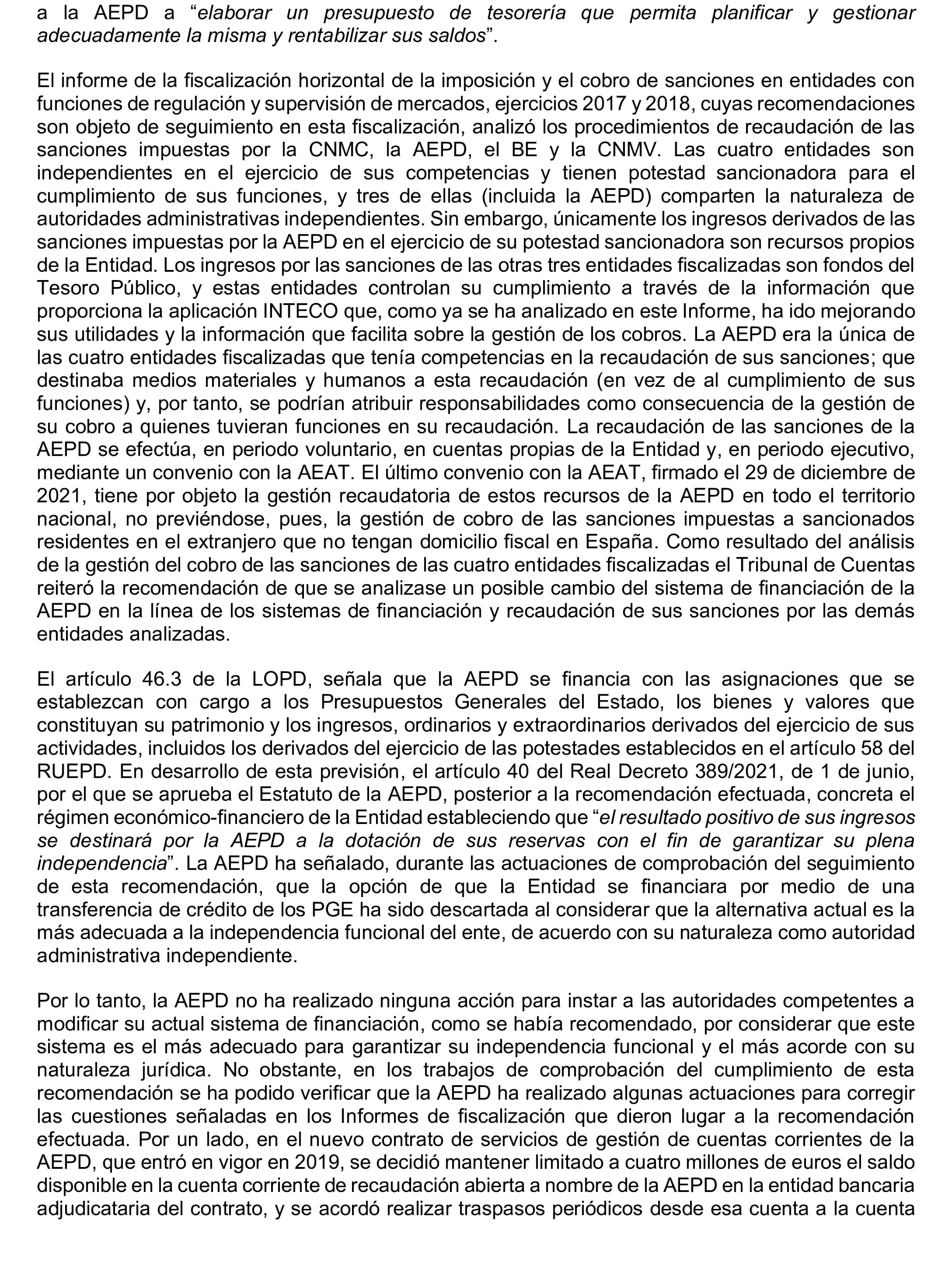 Imagen del artículo Resolución de 20 de marzo de 2025, aprobada por la Comisión Mixta para las Relaciones con el Tribunal de Cuentas, en relación con el Informe de fiscalización de seguimiento de las recomendaciones incluidas en el informe de la fiscalización horizontal de la imposición y el cobro de sanciones en entidades con funciones de regulación y supervisión de mercados, ejercicios 2017 y 2018.