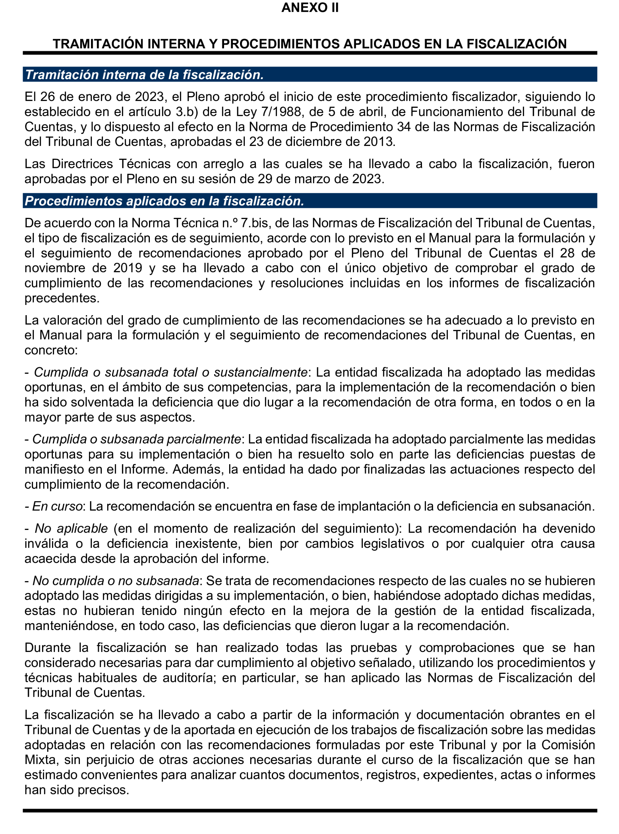 Imagen del artículo Resolución de 20 de marzo de 2025, aprobada por la Comisión Mixta para las Relaciones con el Tribunal de Cuentas, en relación con el Informe de fiscalización de seguimiento de las recomendaciones incluidas en el informe de la fiscalización horizontal de la imposición y el cobro de sanciones en entidades con funciones de regulación y supervisión de mercados, ejercicios 2017 y 2018.