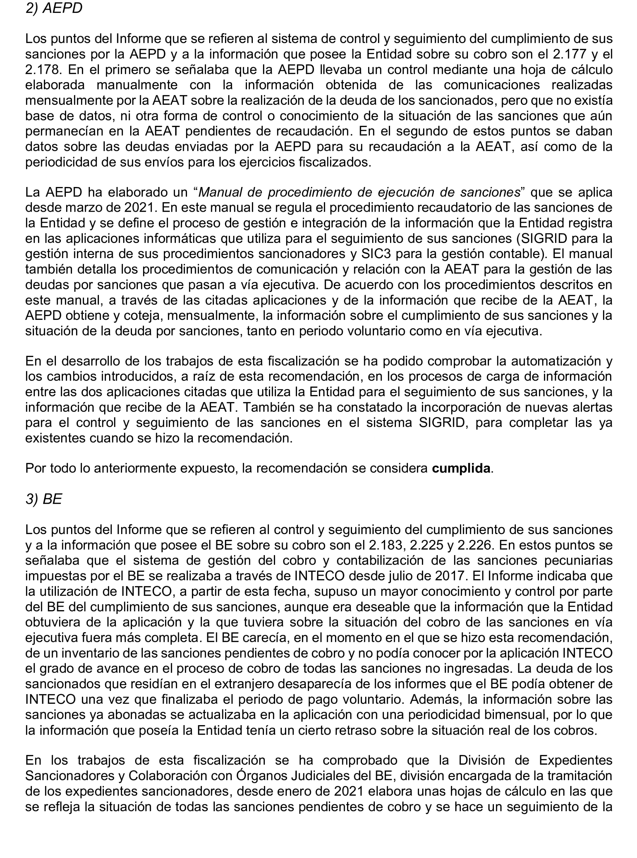 Imagen del artículo Resolución de 20 de marzo de 2025, aprobada por la Comisión Mixta para las Relaciones con el Tribunal de Cuentas, en relación con el Informe de fiscalización de seguimiento de las recomendaciones incluidas en el informe de la fiscalización horizontal de la imposición y el cobro de sanciones en entidades con funciones de regulación y supervisión de mercados, ejercicios 2017 y 2018.