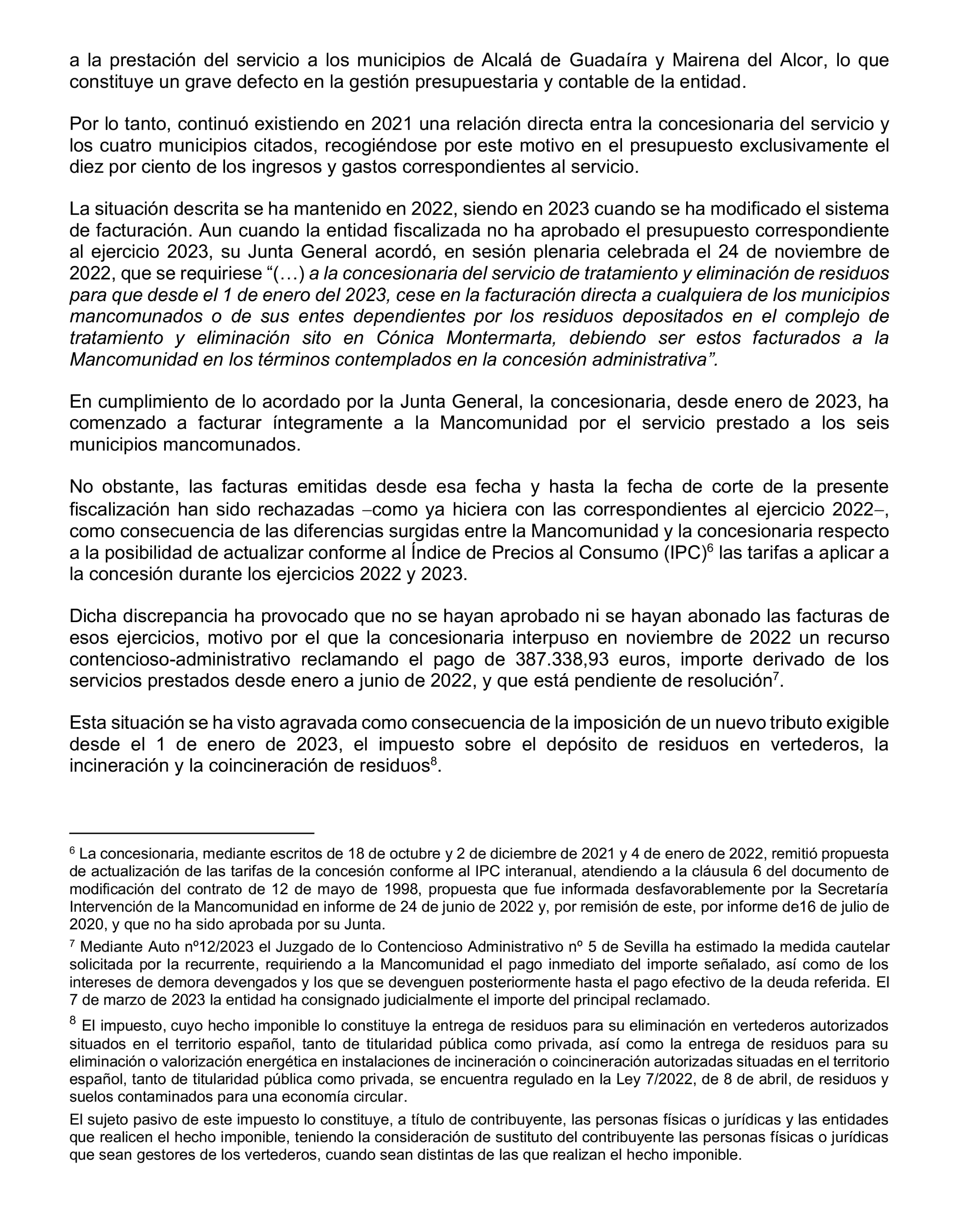 Imagen del artículo Resolución de 20 de marzo de 2025, aprobada por la Comisión Mixta para las Relaciones con el Tribunal de Cuentas, en relación con el Informe de fiscalización de seguimiento de las recomendaciones del informe de fiscalización de la Mancomunidad de Los Alcores para la gestión de los residuos sólidos urbanos, ejercicios 2017 a 2019.