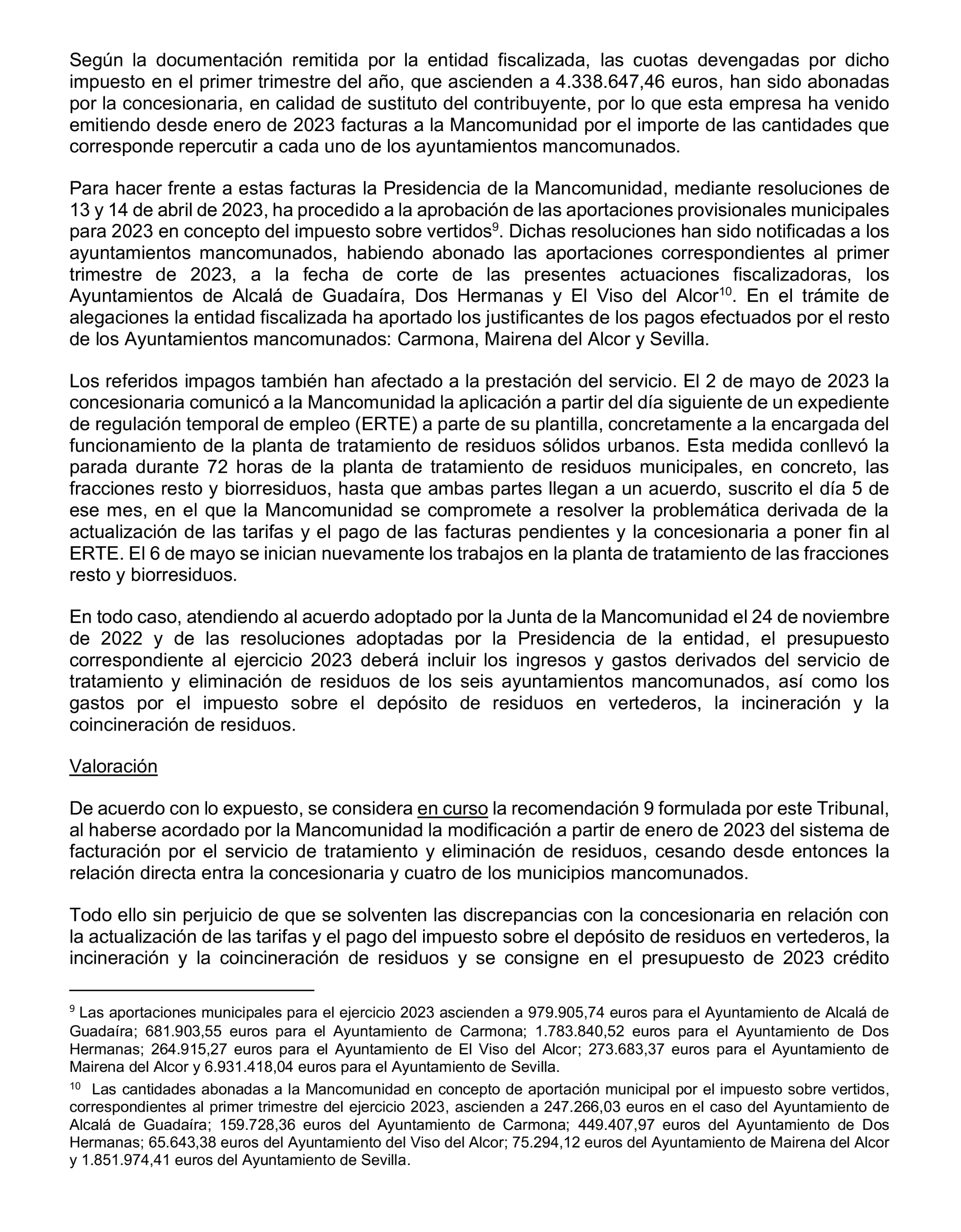 Imagen del artículo Resolución de 20 de marzo de 2025, aprobada por la Comisión Mixta para las Relaciones con el Tribunal de Cuentas, en relación con el Informe de fiscalización de seguimiento de las recomendaciones del informe de fiscalización de la Mancomunidad de Los Alcores para la gestión de los residuos sólidos urbanos, ejercicios 2017 a 2019.