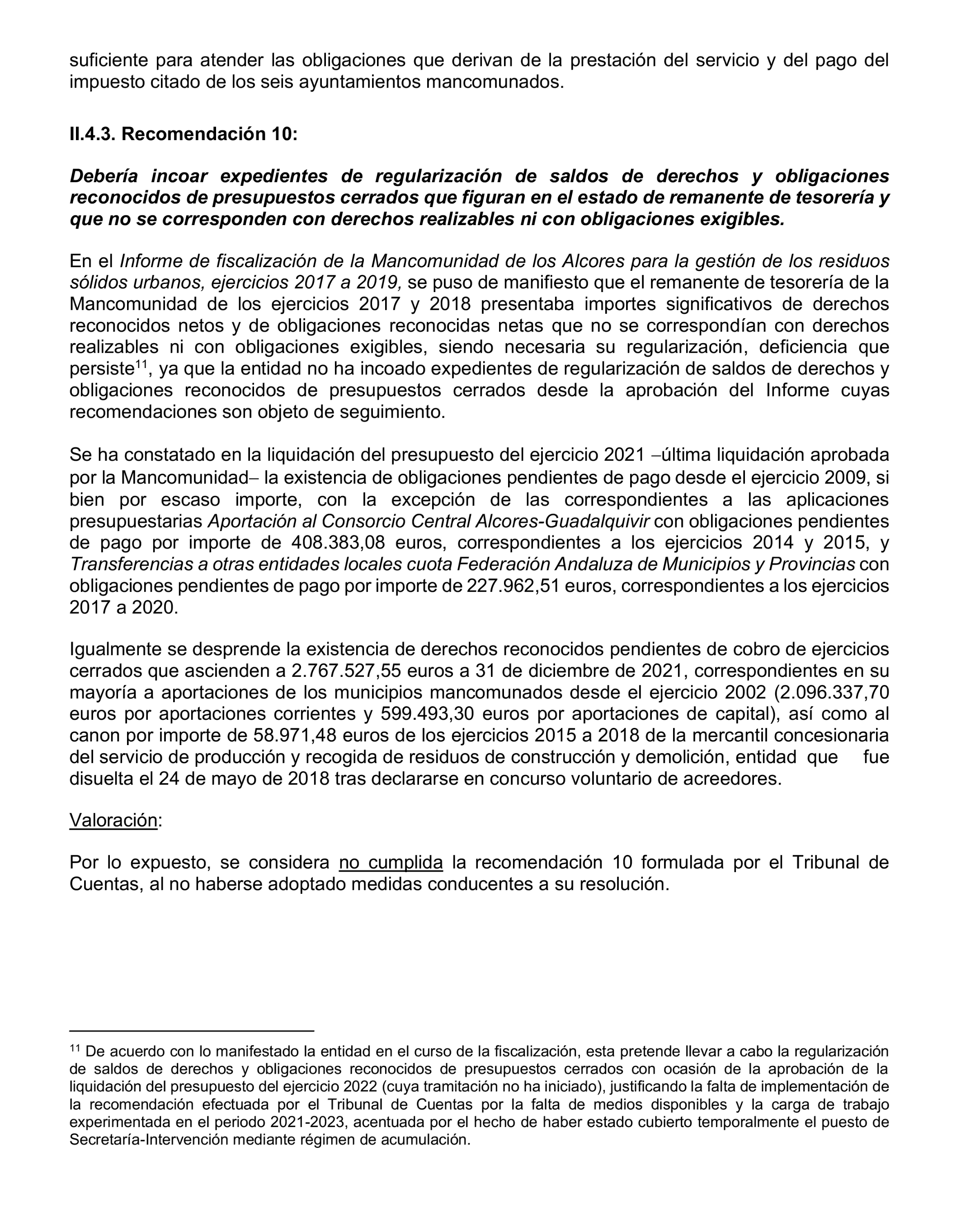 Imagen del artículo Resolución de 20 de marzo de 2025, aprobada por la Comisión Mixta para las Relaciones con el Tribunal de Cuentas, en relación con el Informe de fiscalización de seguimiento de las recomendaciones del informe de fiscalización de la Mancomunidad de Los Alcores para la gestión de los residuos sólidos urbanos, ejercicios 2017 a 2019.