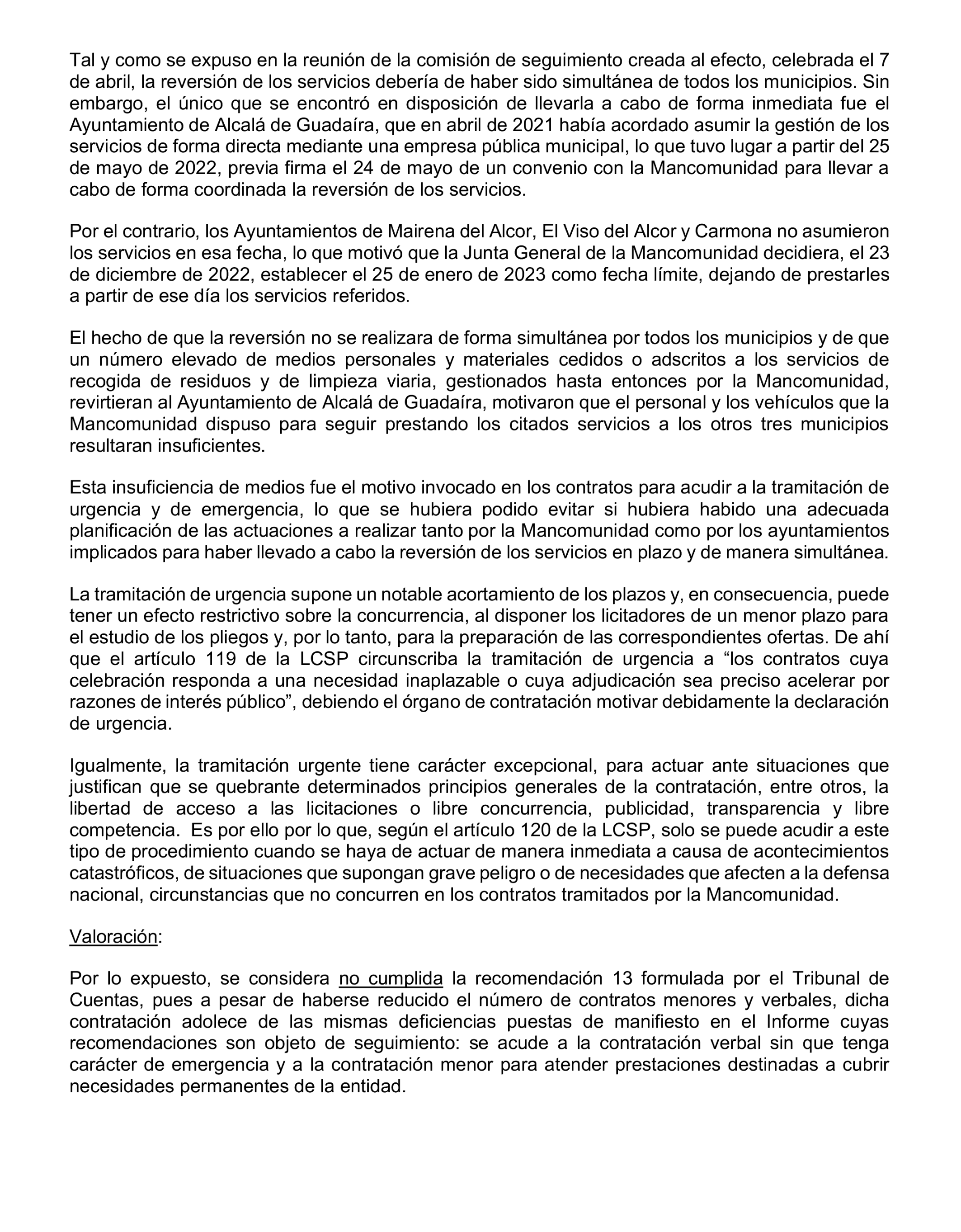 Imagen del artículo Resolución de 20 de marzo de 2025, aprobada por la Comisión Mixta para las Relaciones con el Tribunal de Cuentas, en relación con el Informe de fiscalización de seguimiento de las recomendaciones del informe de fiscalización de la Mancomunidad de Los Alcores para la gestión de los residuos sólidos urbanos, ejercicios 2017 a 2019.