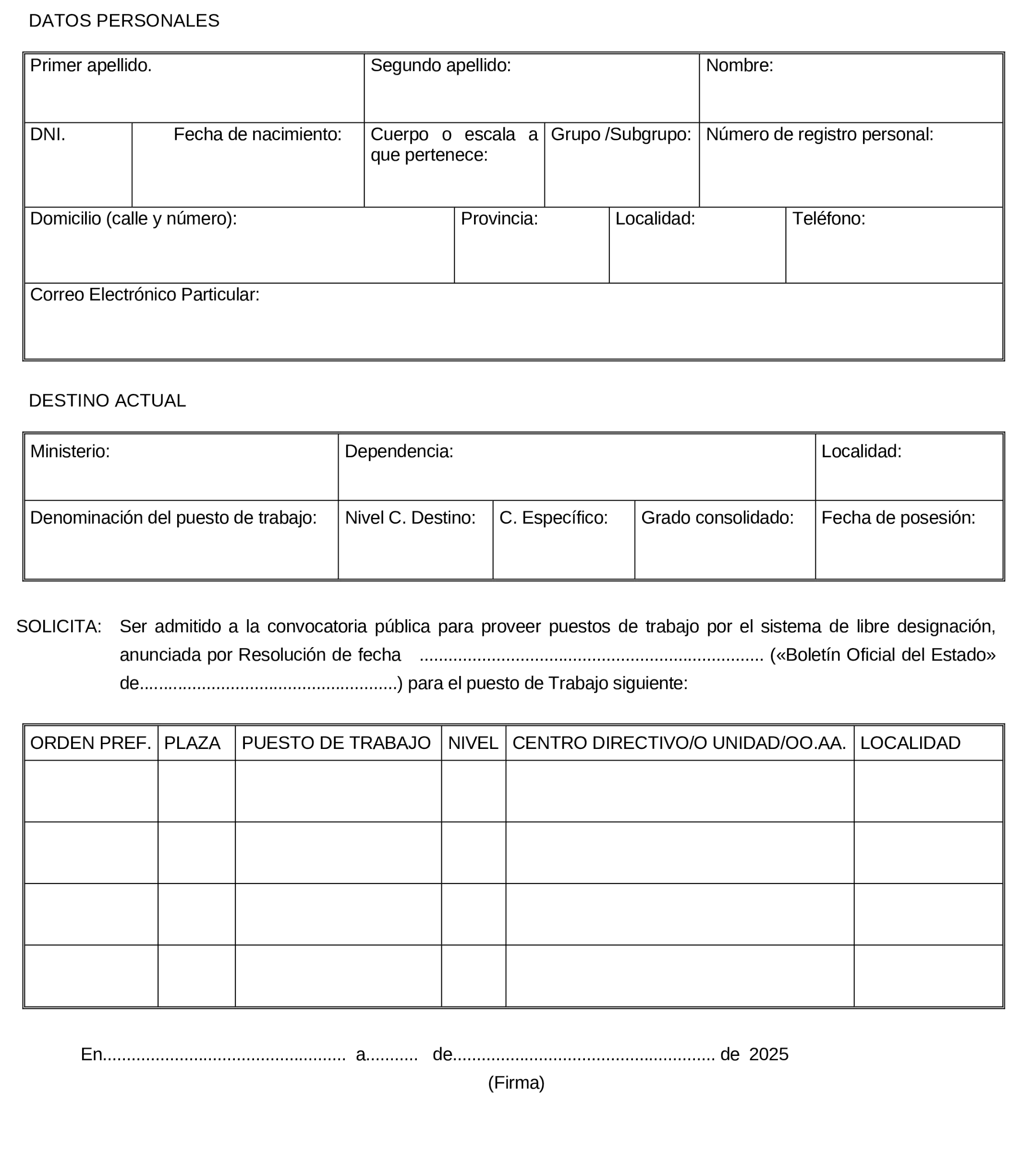 Imagen del artículo Resolución de 1 de julio de 2025, de la Subsecretaría, por la que se convoca la provisión de puestos de trabajo por el sistema de libre designación.