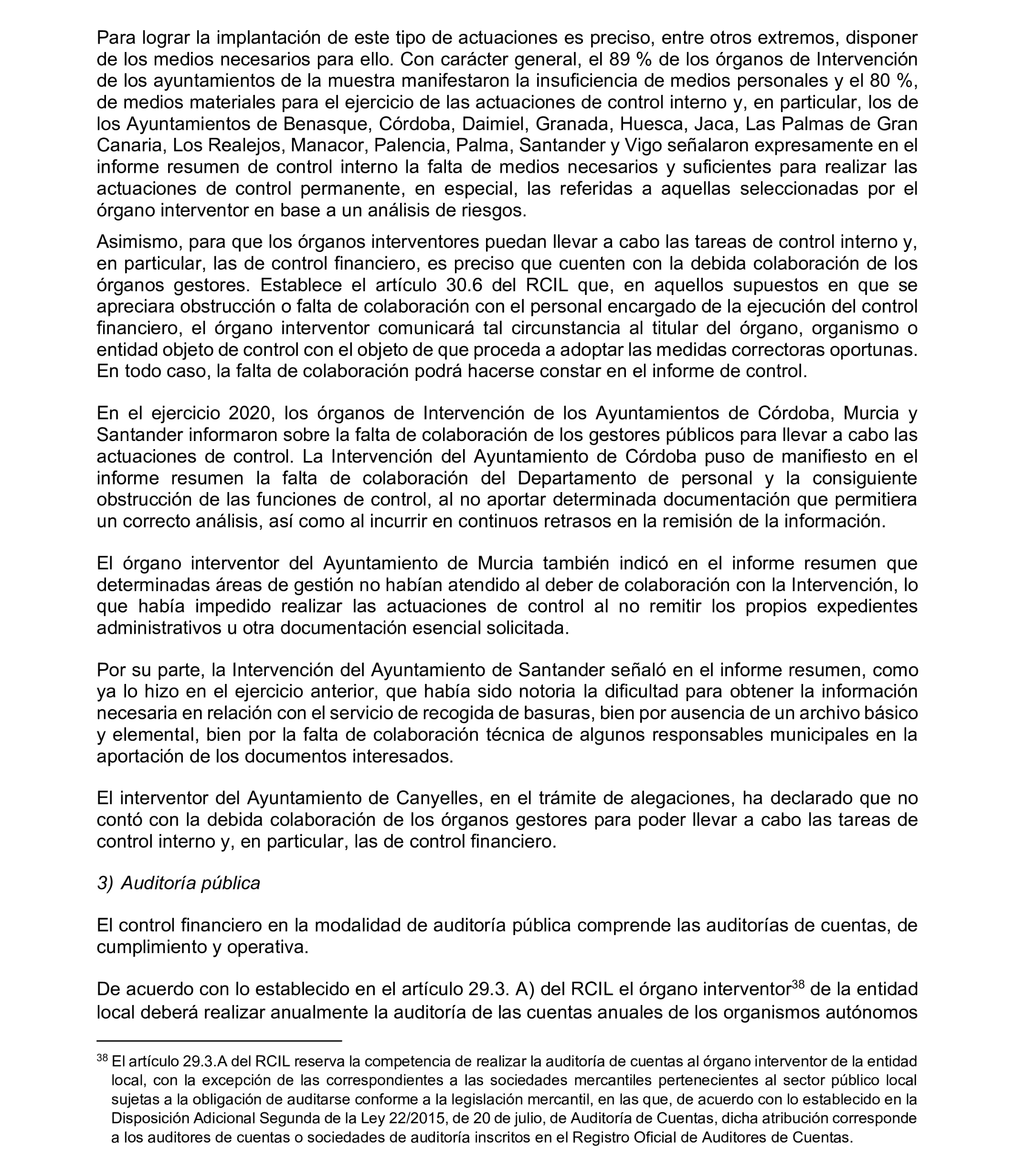 Imagen del artículo Resolución de 8 de mayo de 2025, aprobada por la Comisión Mixta para las Relaciones con el Tribunal de Cuentas, en relación con el Informe de fiscalización relativa a la organización y los resultados del control interno, así como a las actuaciones de control financiero de los ayuntamientos, ejercicio 2020.