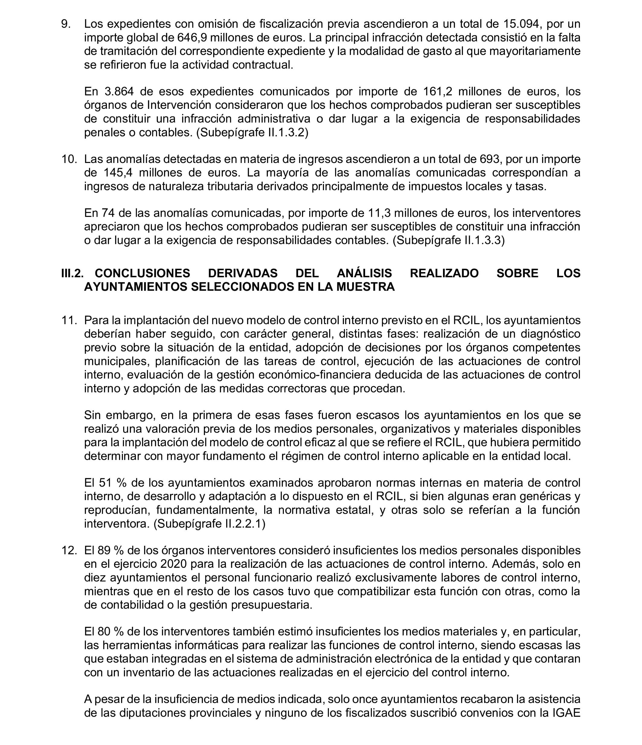 Imagen del artículo Resolución de 8 de mayo de 2025, aprobada por la Comisión Mixta para las Relaciones con el Tribunal de Cuentas, en relación con el Informe de fiscalización relativa a la organización y los resultados del control interno, así como a las actuaciones de control financiero de los ayuntamientos, ejercicio 2020.