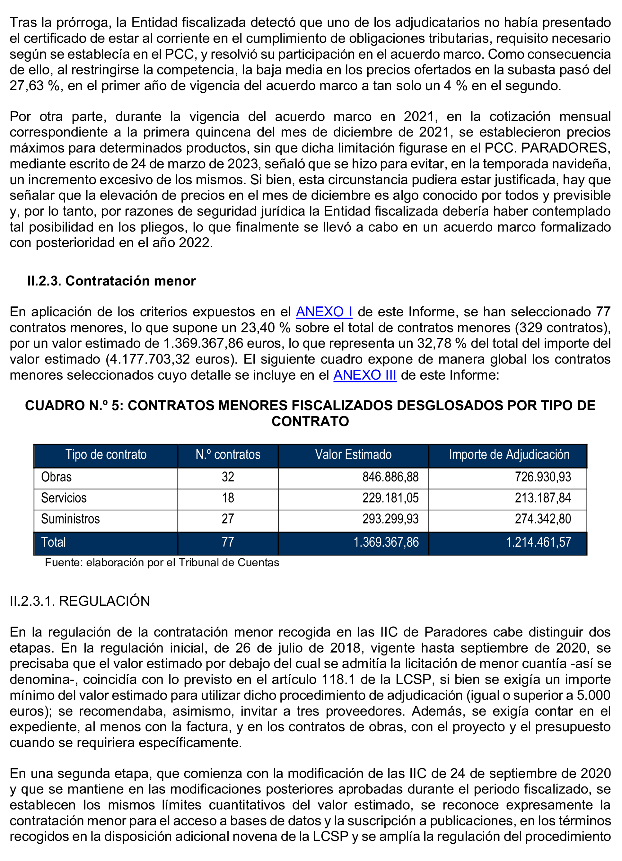 Imagen del artículo Resolución de 8 de mayo de 2025, aprobada por la Comisión Mixta para las Relaciones con el Tribunal de Cuentas, en relación con el Informe de fiscalización de la contratación de Paradores de Turismo de España, S.M.E., S.A., ejercicios 2020 y 2021.