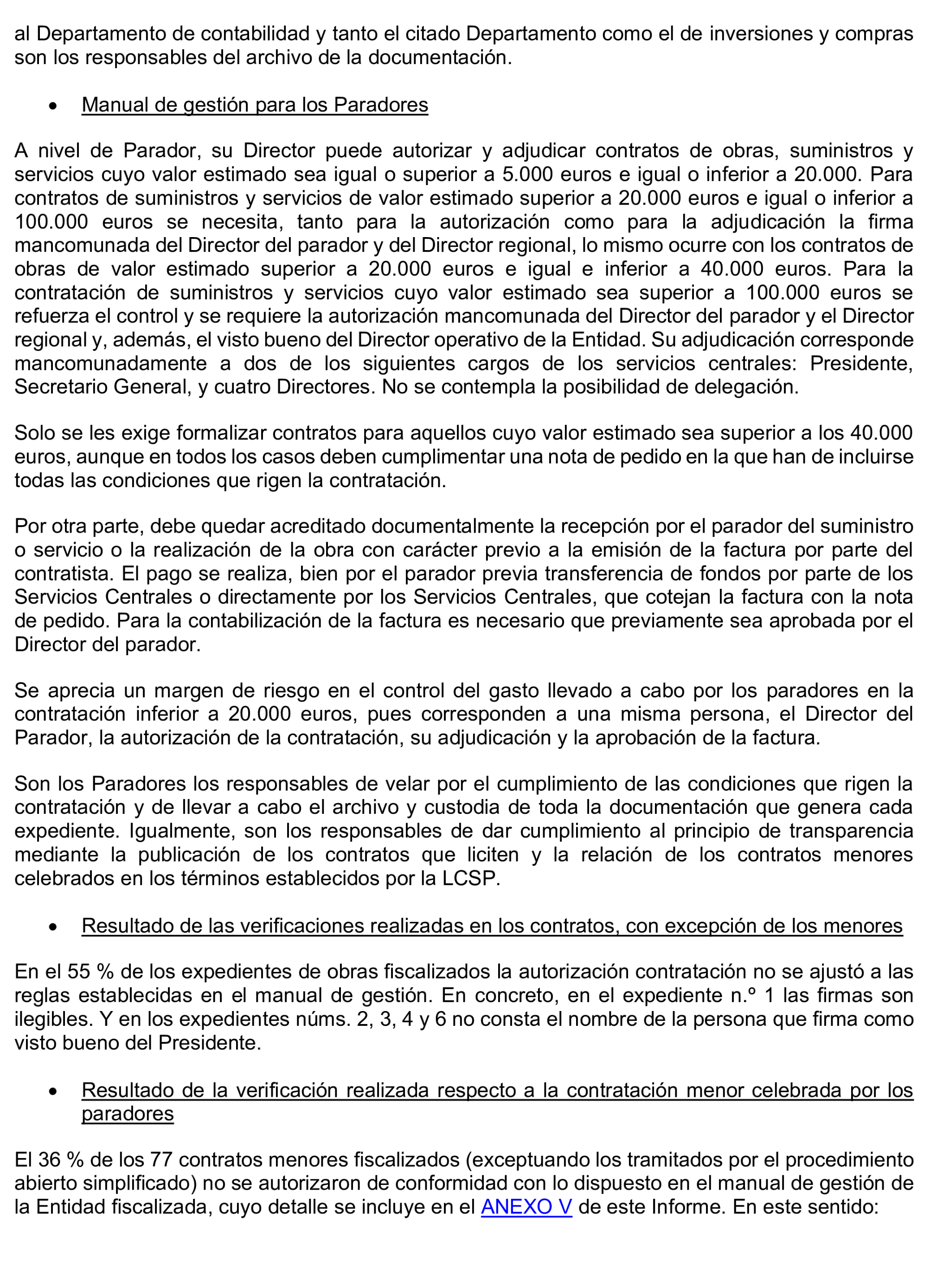 Imagen del artículo Resolución de 8 de mayo de 2025, aprobada por la Comisión Mixta para las Relaciones con el Tribunal de Cuentas, en relación con el Informe de fiscalización de la contratación de Paradores de Turismo de España, S.M.E., S.A., ejercicios 2020 y 2021.