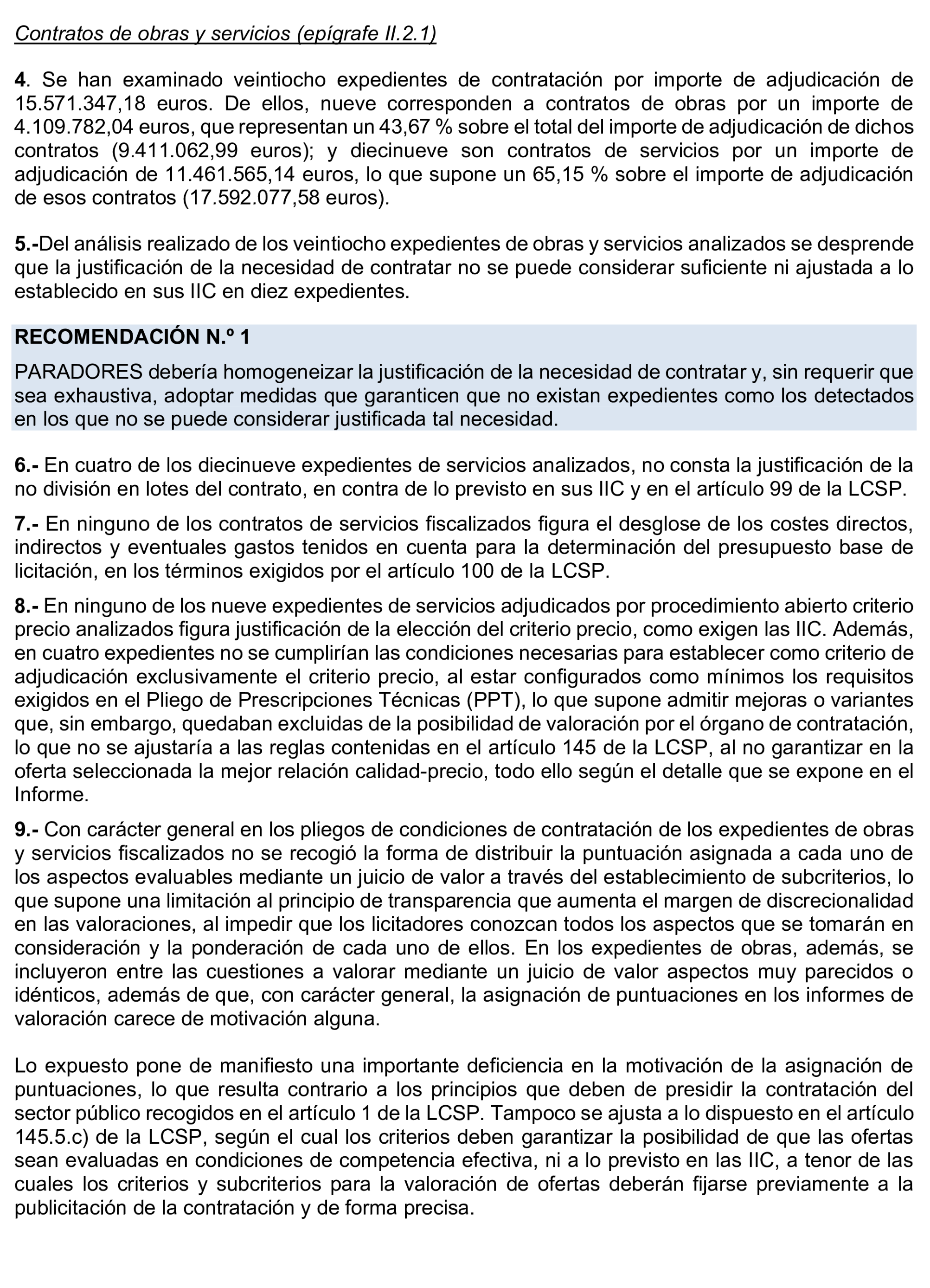 Imagen del artículo Resolución de 8 de mayo de 2025, aprobada por la Comisión Mixta para las Relaciones con el Tribunal de Cuentas, en relación con el Informe de fiscalización de la contratación de Paradores de Turismo de España, S.M.E., S.A., ejercicios 2020 y 2021.