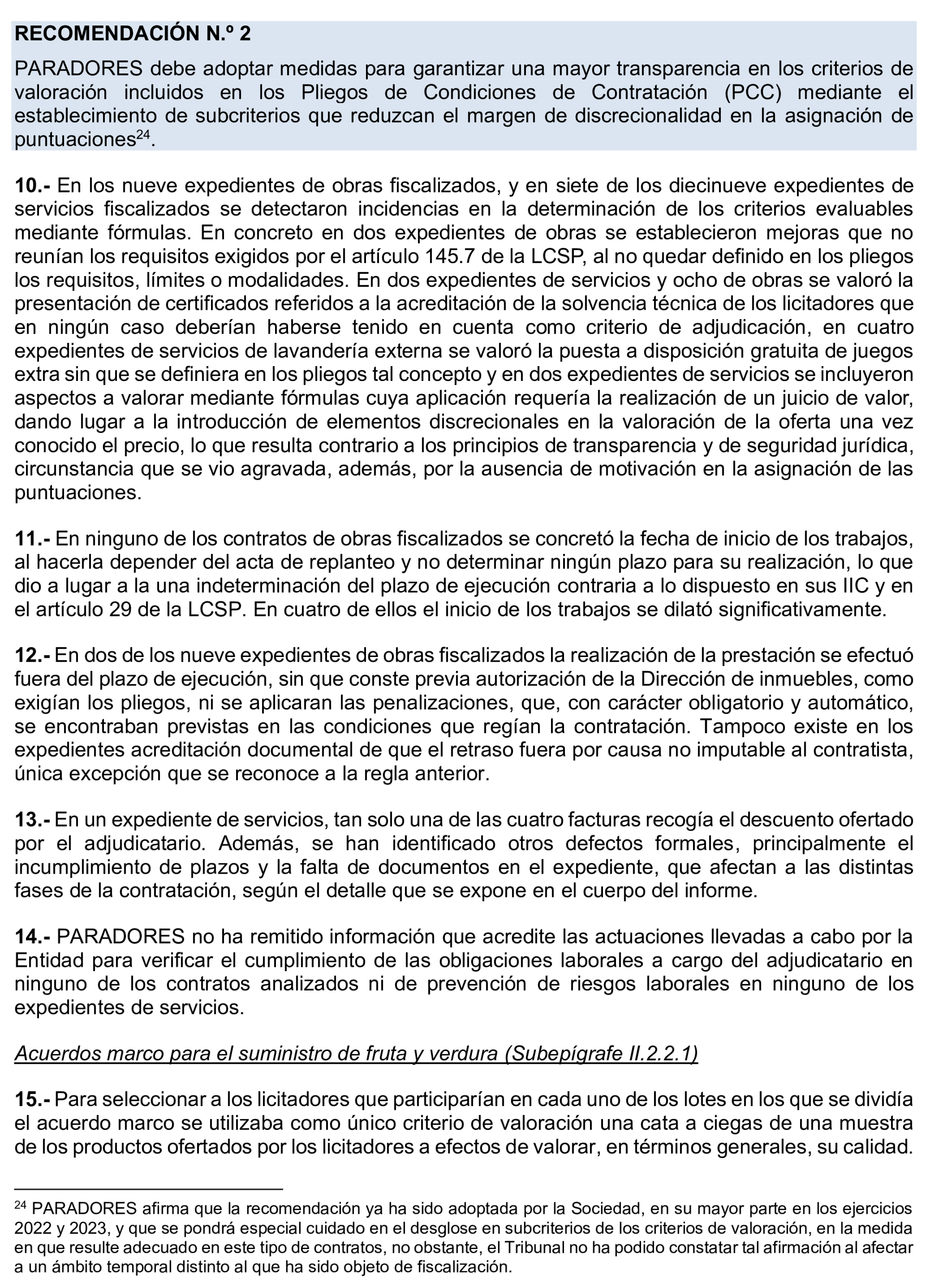 Imagen del artículo Resolución de 8 de mayo de 2025, aprobada por la Comisión Mixta para las Relaciones con el Tribunal de Cuentas, en relación con el Informe de fiscalización de la contratación de Paradores de Turismo de España, S.M.E., S.A., ejercicios 2020 y 2021.